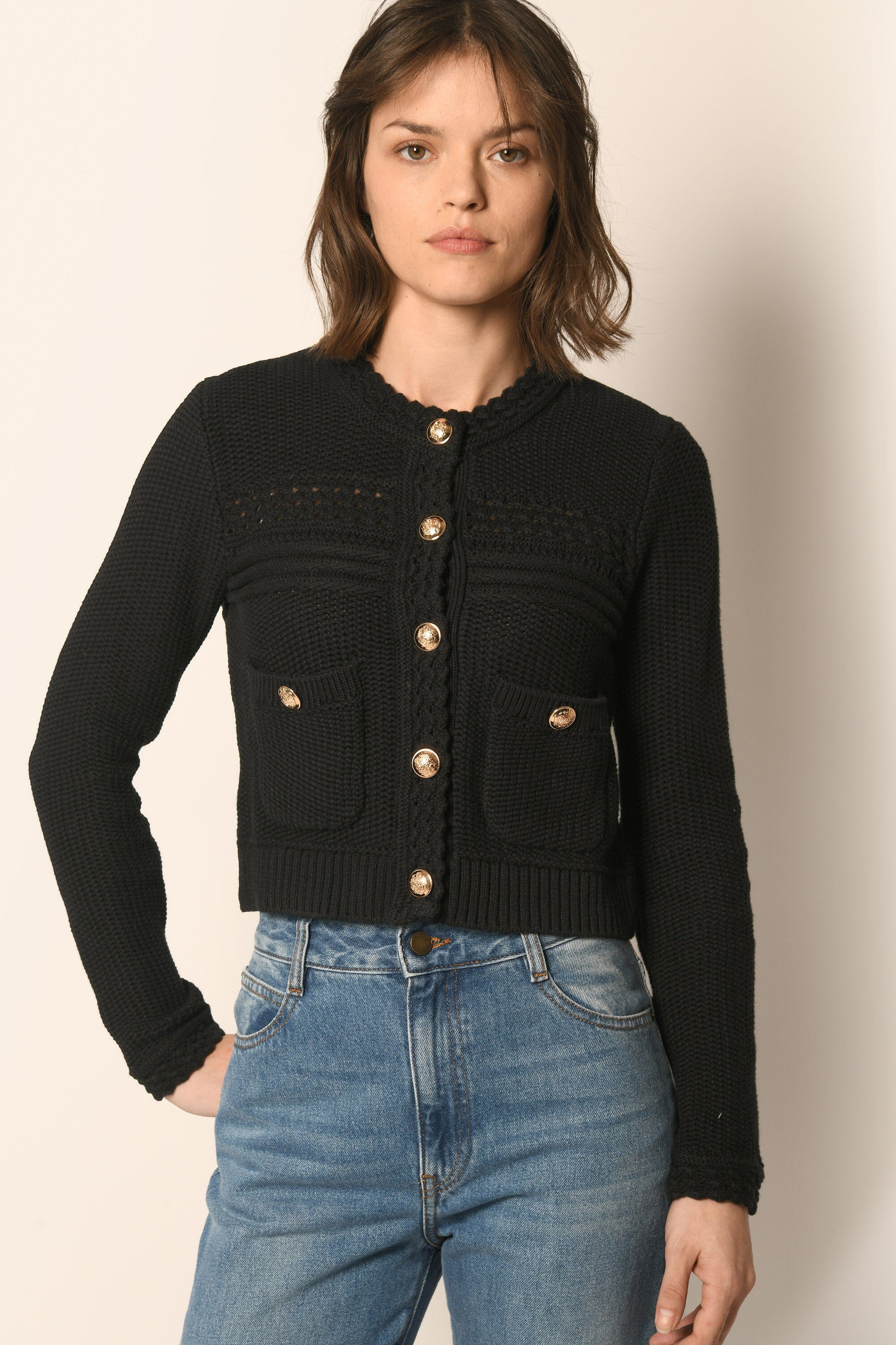 GILET - NOIR - ALVIN GILET KOOKAI Mode Kookai