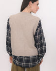GILET SANS MANCHE - BASTIA - TAUPE GILET NEW KOOKAI Mode Kookai