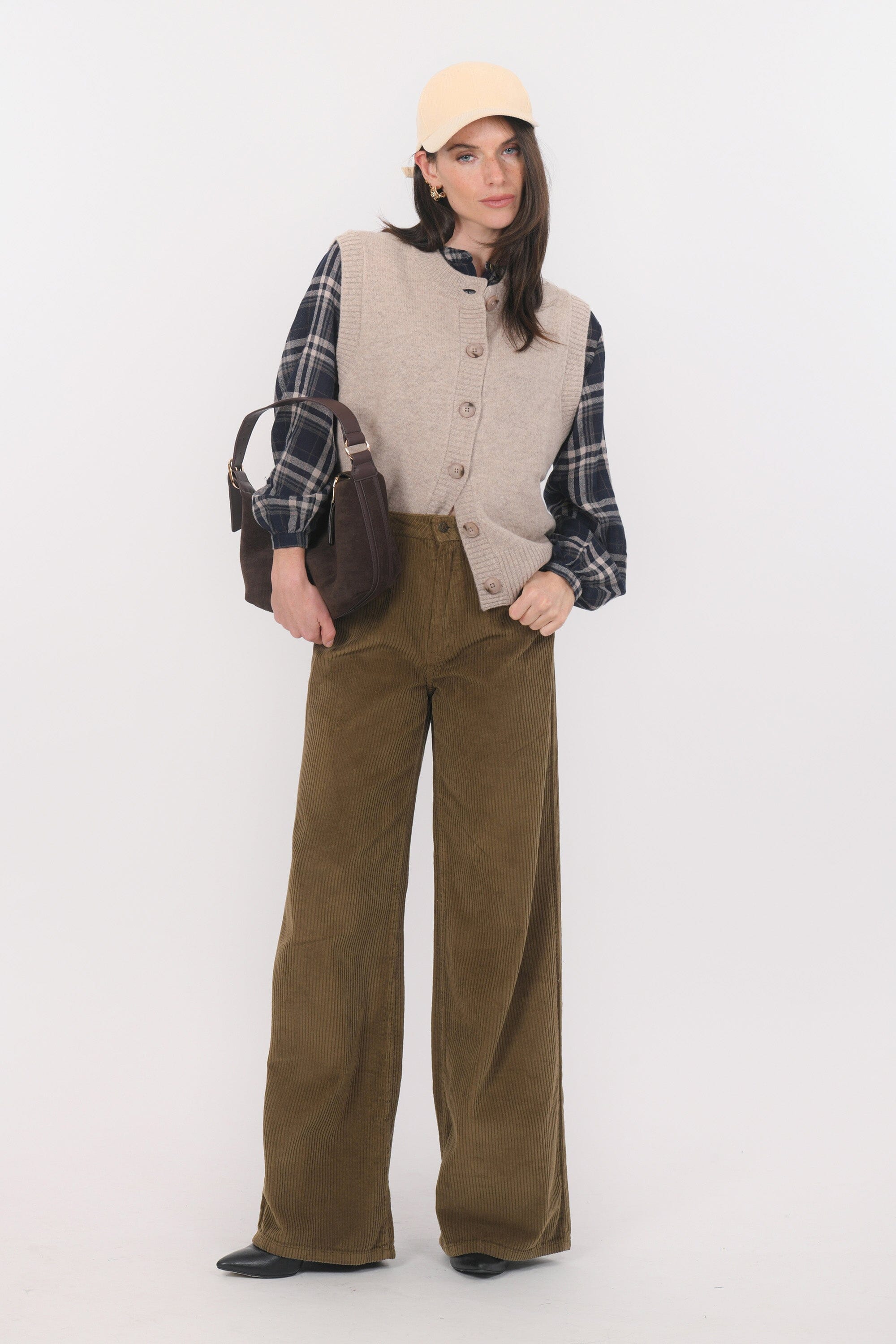 GILET SANS MANCHE - BASTIA - TAUPE GILET NEW KOOKAI Mode Kookai