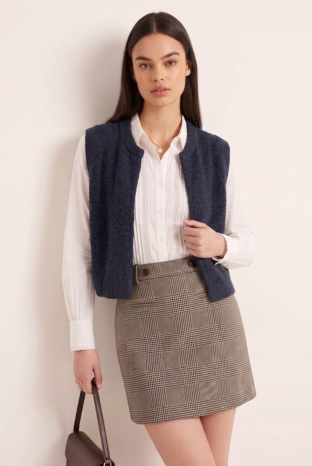 GILET SANS MANCHE - DAGNY - MARINE GILET NEW KOOKAI Mode Kookai