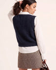 GILET SANS MANCHE - DAGNY - MARINE GILET NEW KOOKAI Mode Kookai