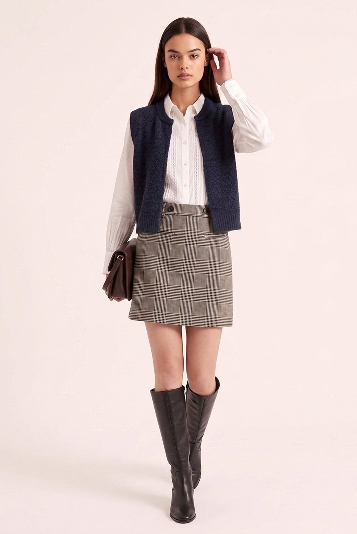 GILET SANS MANCHE - DAGNY - MARINE GILET NEW KOOKAI Mode Kookai