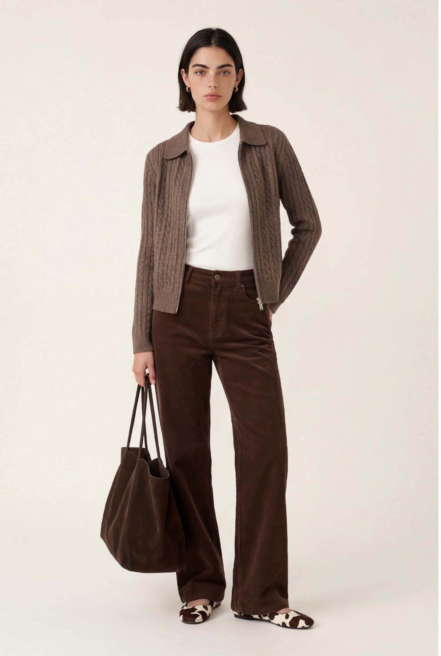 GILET TORSADE - DARI - TAUPE GILET NEW KOOKAI Mode Kookai