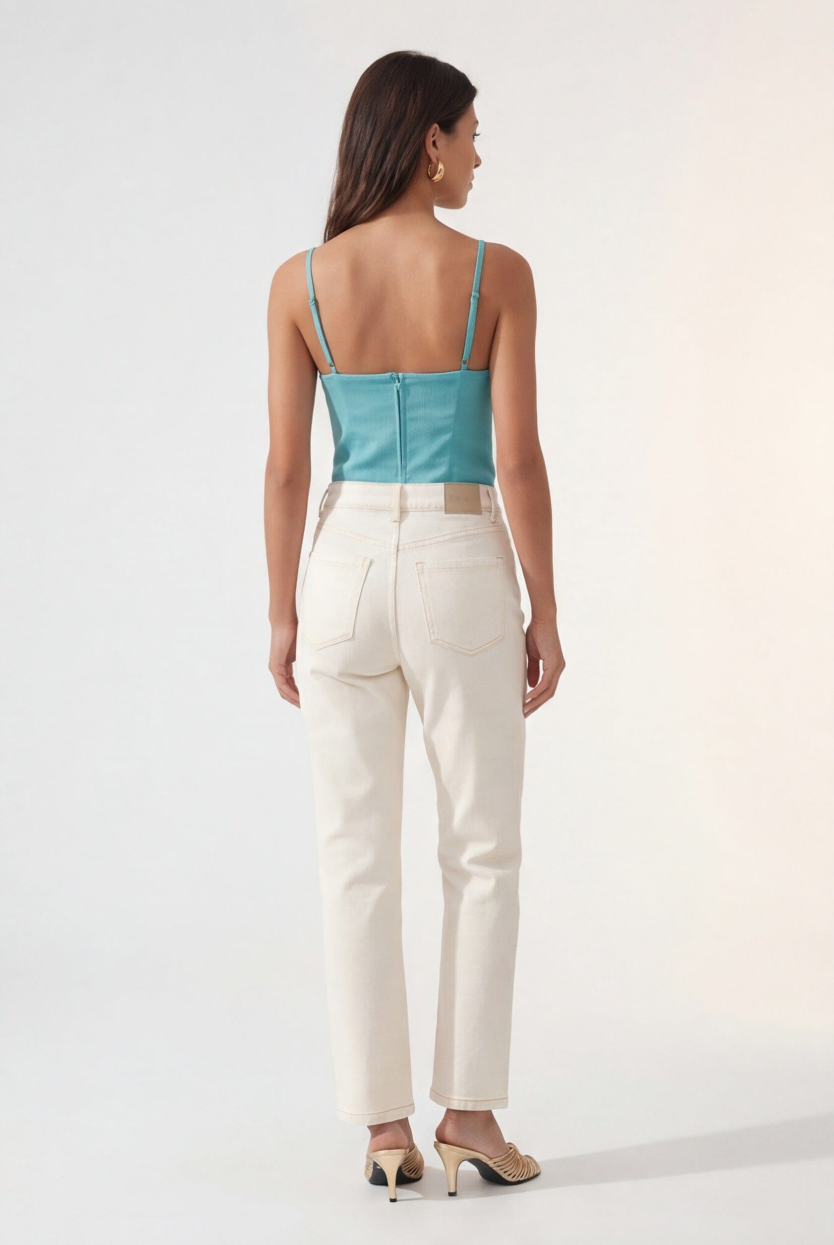 JEAN 7/8EME - CROWNIE - CREME PANTALON SPORTWEAR NEW KOOKAI Mode Kookai