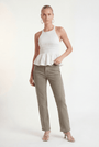 JEAN 7/8EME - CROWNIE - KAKI PANTALON SPORTWEAR NEW KOOKAI Mode Kookai