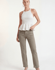 JEAN 7/8EME - CROWNIE - KAKI PANTALON SPORTWEAR NEW KOOKAI Mode Kookai