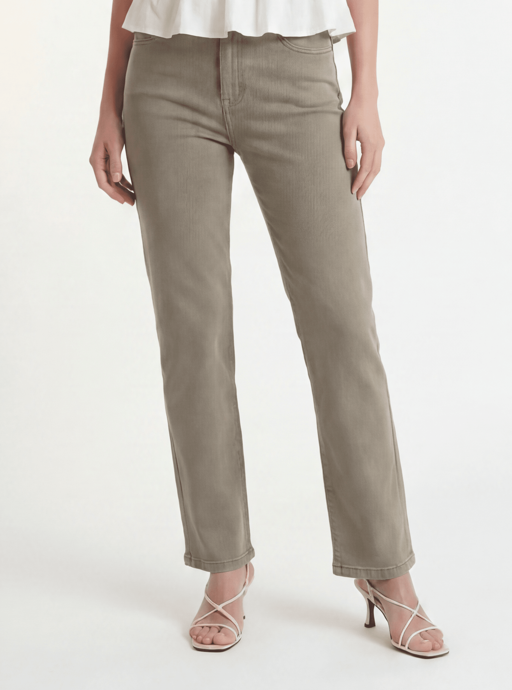 JEAN 7/8EME - CROWNIE - KAKI PANTALON SPORTWEAR NEW KOOKAI Mode Kookai