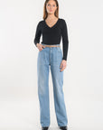 JEAN ANGIE DENIM BLEACH PANTALON SPORTWEAR KOOKAI Mode Kookai