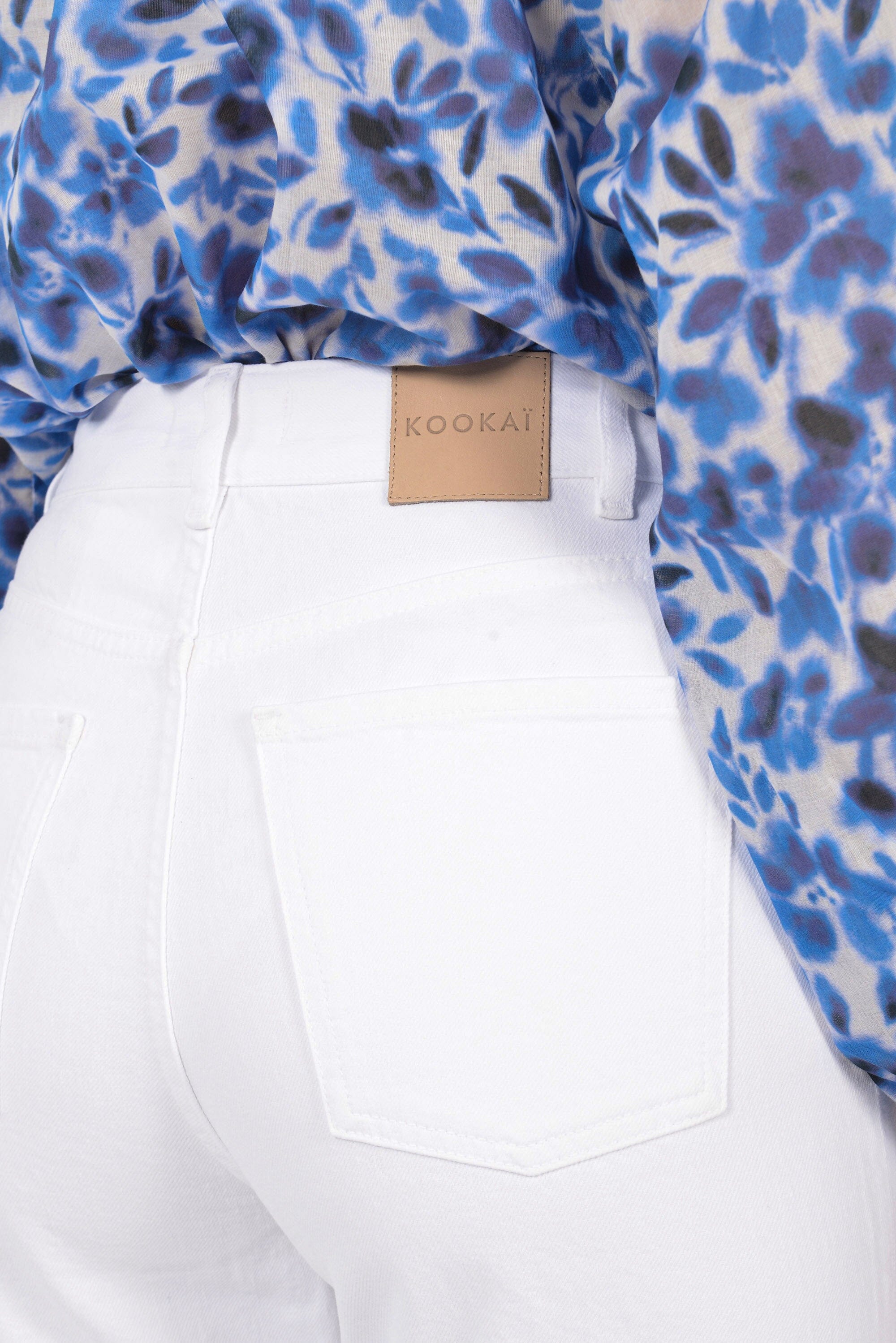 JEAN ANGIE DENIM WHITE PANTALON SPORTWEAR KOOKAI Mode Kookai