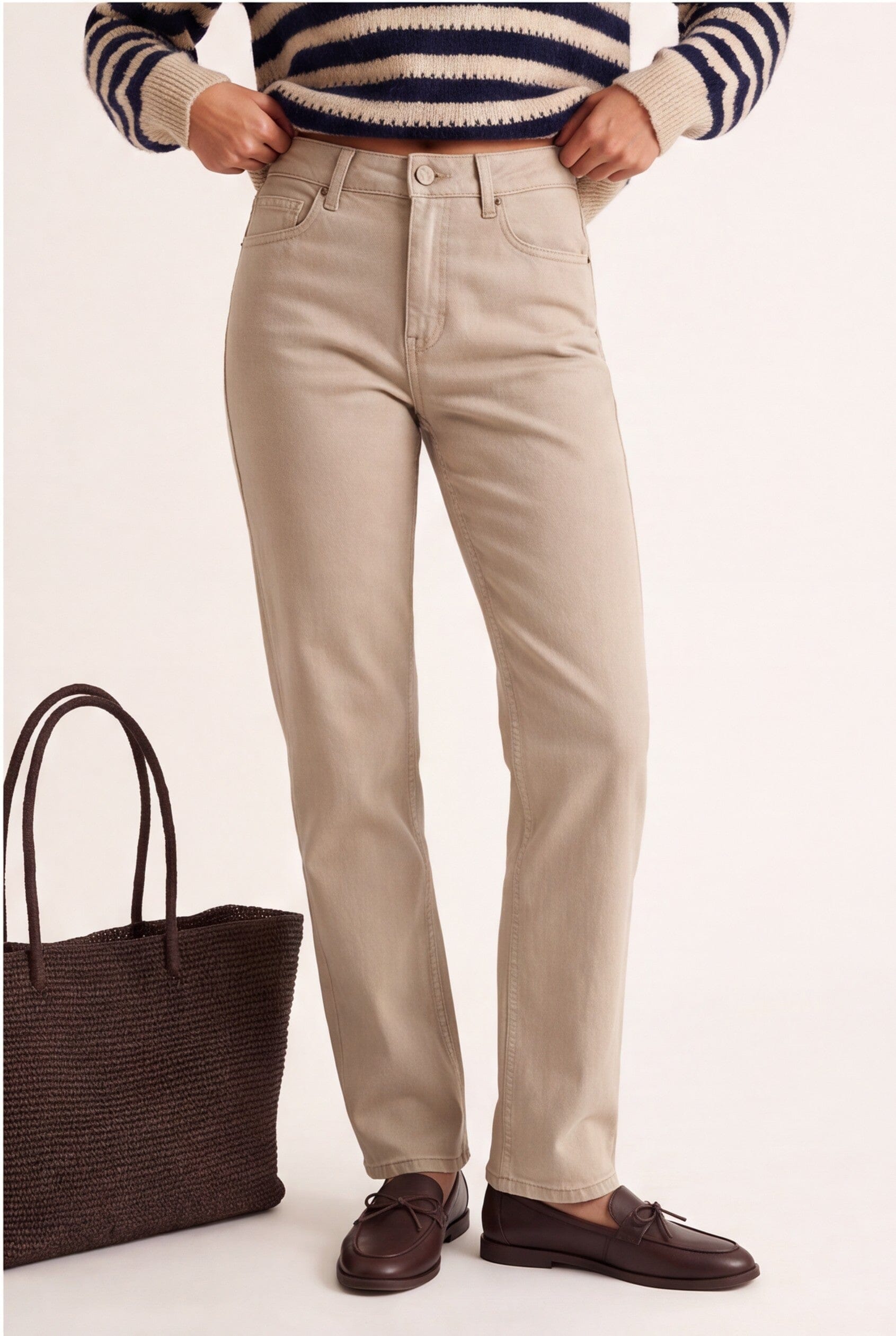 JEAN - BROWNIE - BEIGE PANTALON SPORTWEAR NEW KOOKAI Mode Kookai