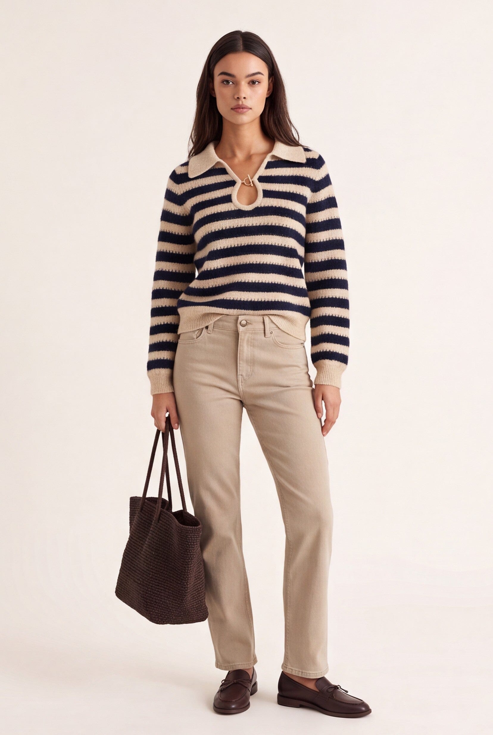 JEAN - BROWNIE - BEIGE PANTALON SPORTWEAR NEW KOOKAI Mode Kookai
