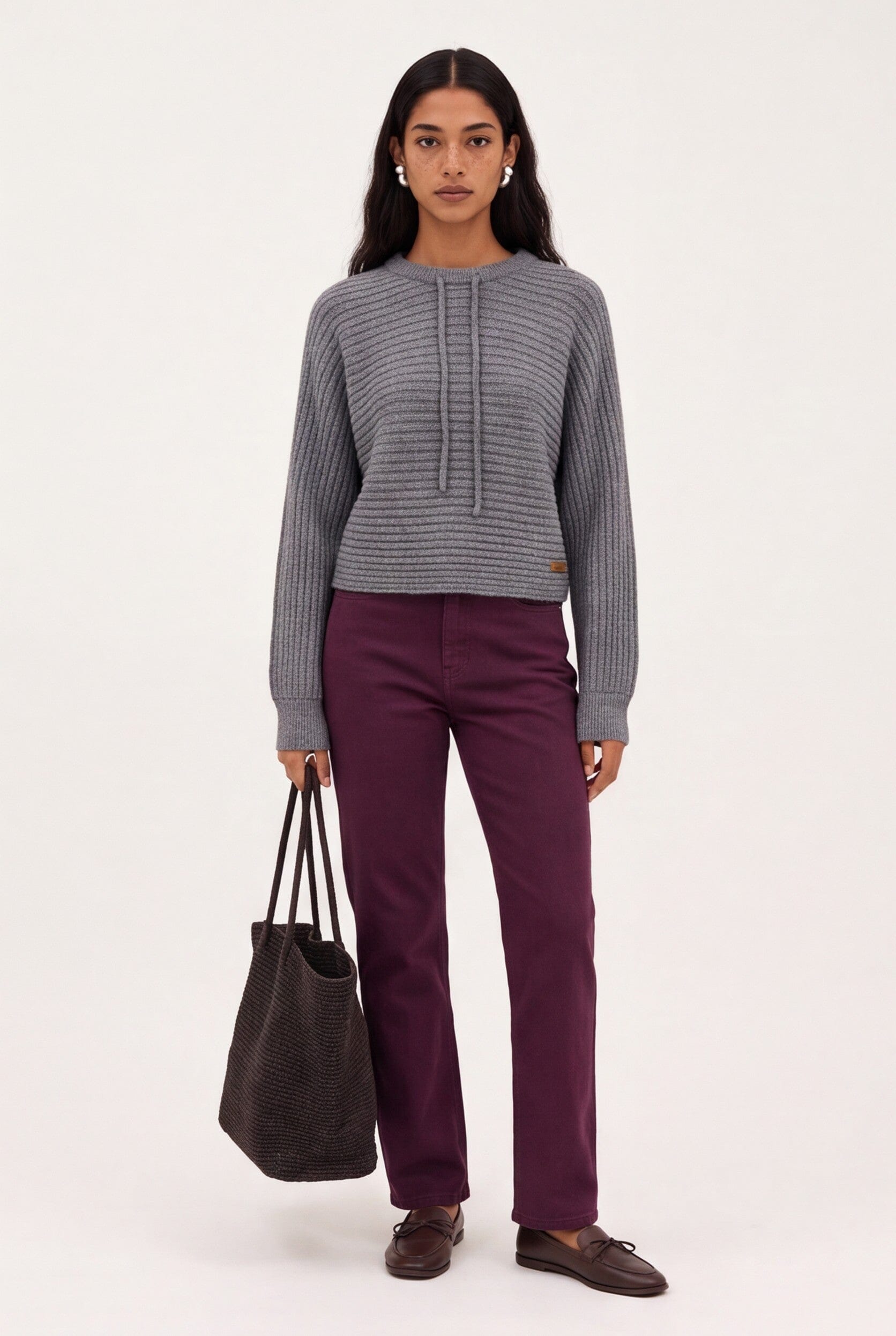 JEAN - BROWNIE - BORDEAUX PANTALON SPORTWEAR NEW KOOKAI Mode Kookai