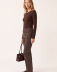 JEAN - BROWNIE - CHOCOLAT PANTALON SPORTWEAR NEW KOOKAI Mode Kookai