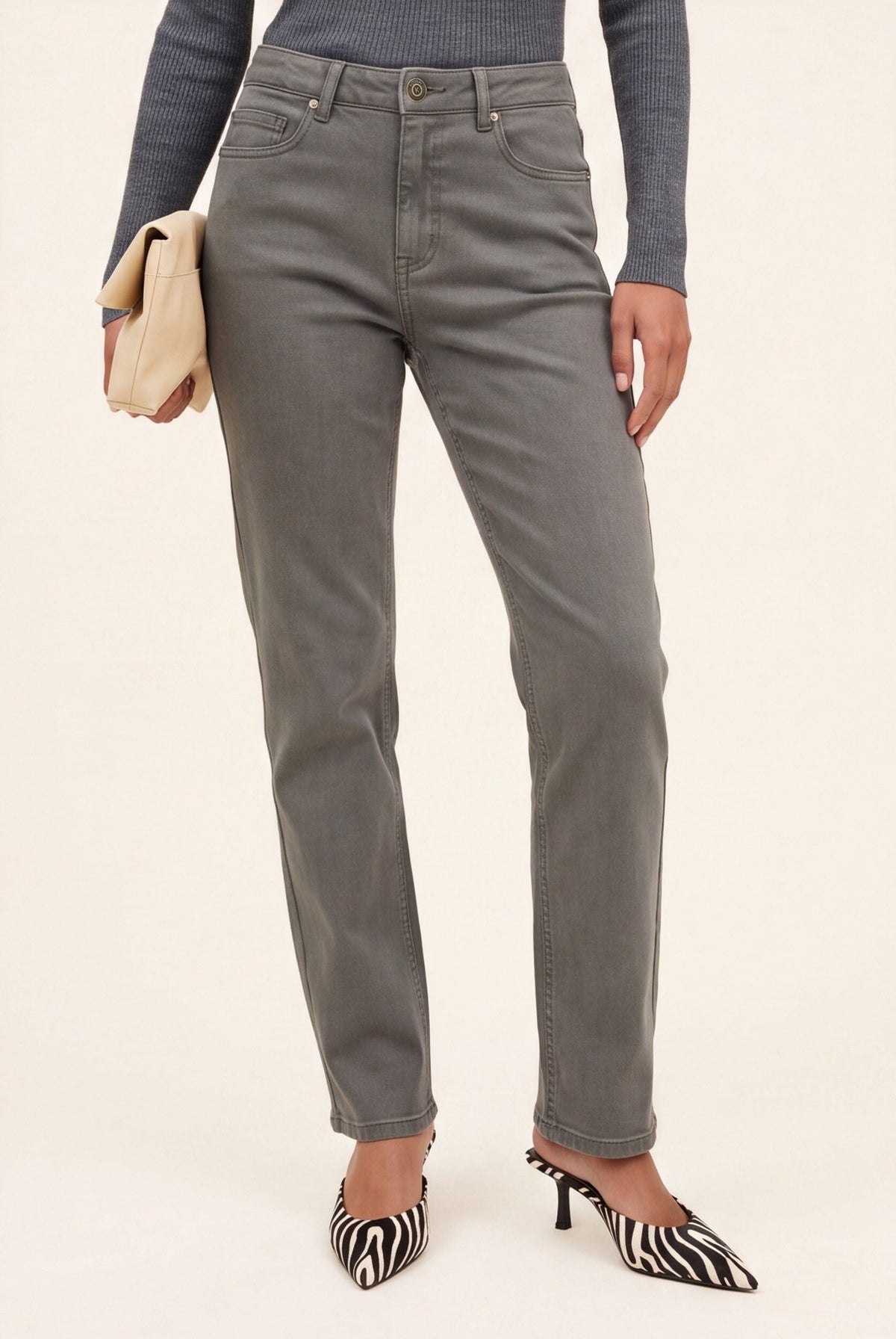 JEAN - BROWNIE - KAKI PANTALON SPORTWEAR NEW KOOKAI Mode Kookai