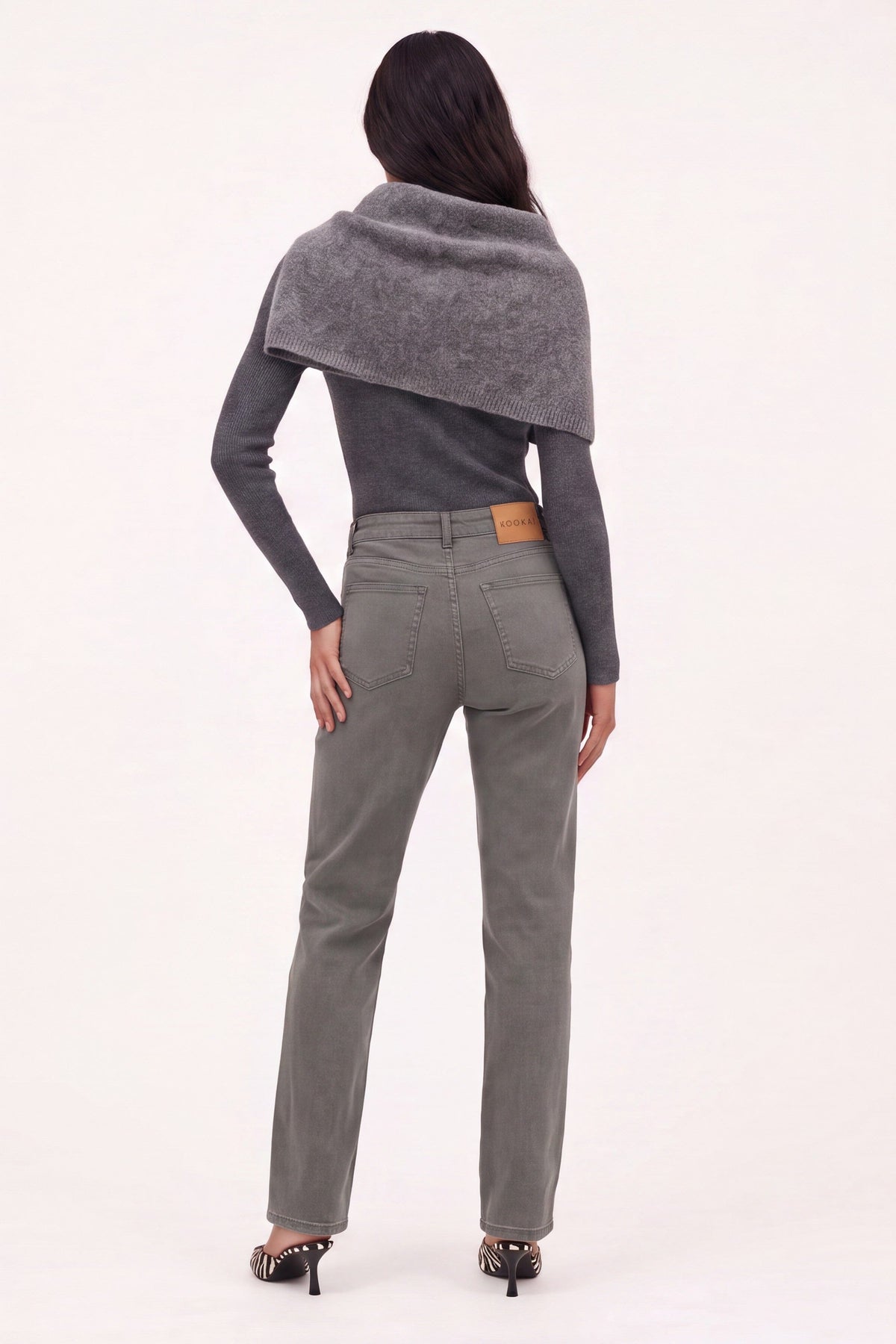 JEAN - BROWNIE - KAKI PANTALON SPORTWEAR NEW KOOKAI Mode Kookai