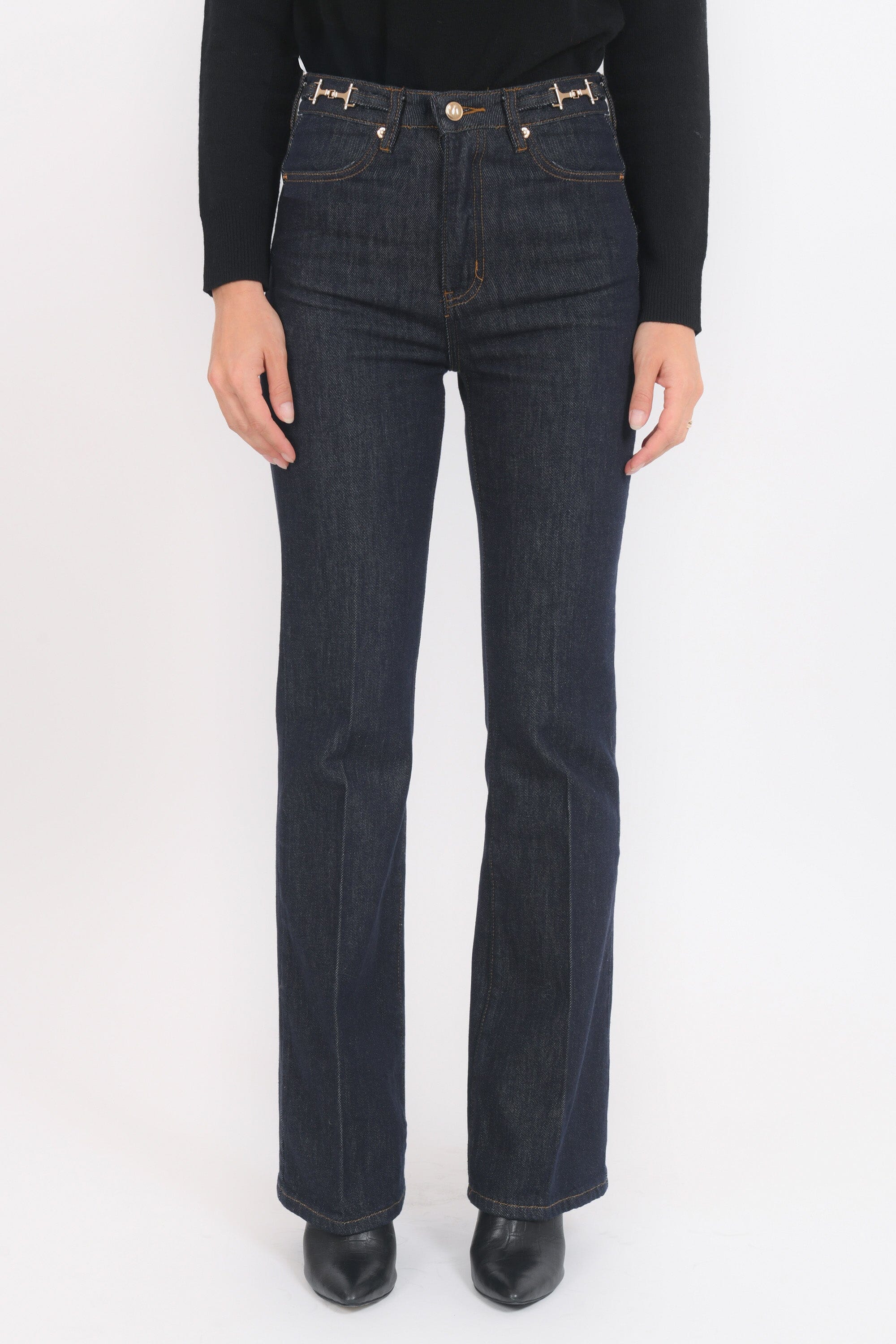 JEAN FLARE - BRIANNA - BRUT PANTALON SPORTWEAR NEW KOOKAI Mode Kookai