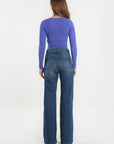 JEAN FLARE JENNY STONE PANTALON SPORTWEAR KOOKAI Mode Kookai
