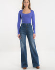 JEAN FLARE JENNY STONE PANTALON SPORTWEAR KOOKAI Mode Kookai
