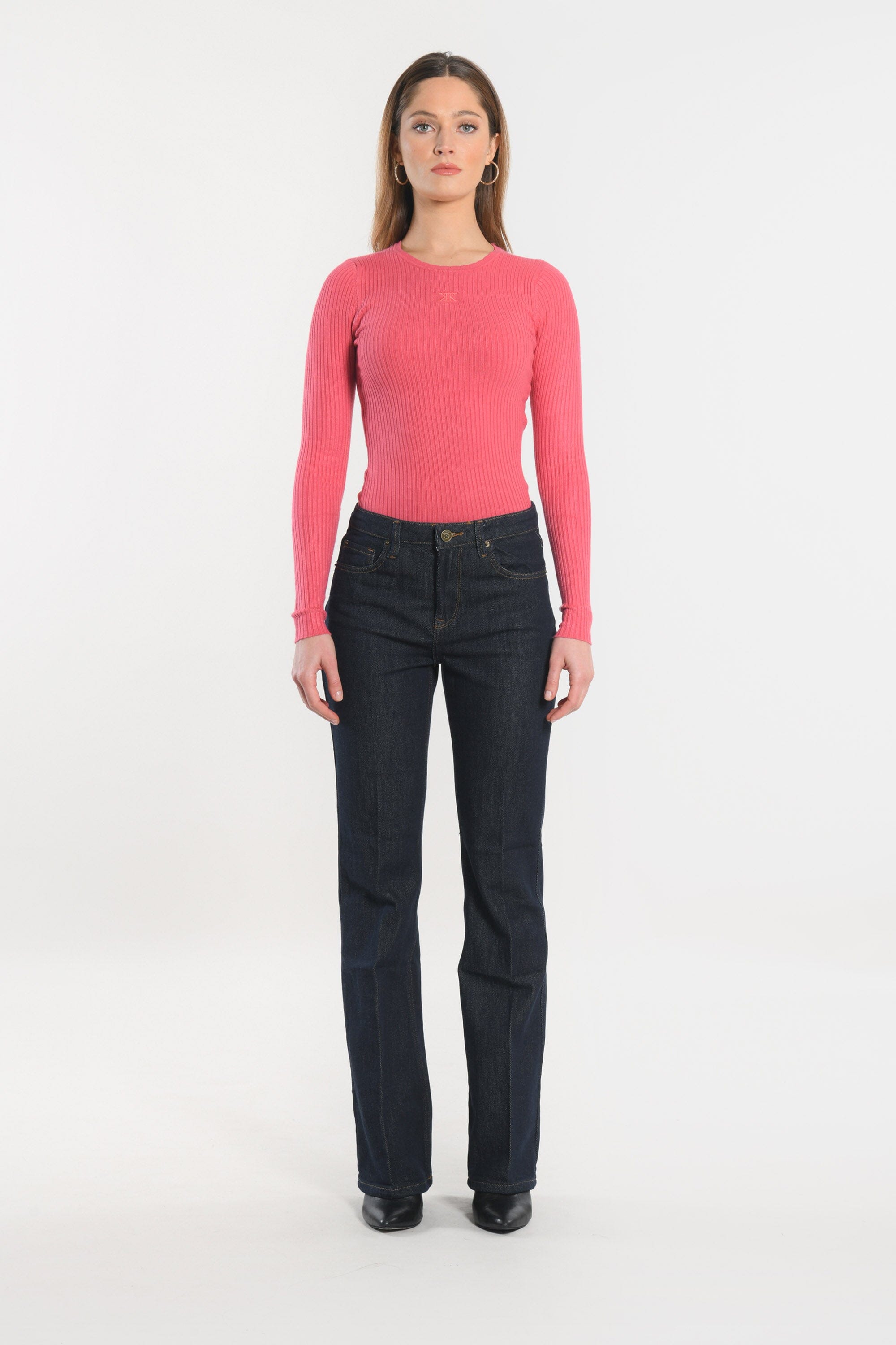 JEAN FLARE - STACY - RINSE PANTALON SPORTWEAR NEW KOOKAI Mode Kookai