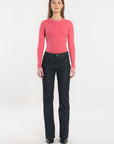 JEAN FLARE - STACY - RINSE PANTALON SPORTWEAR NEW KOOKAI Mode Kookai