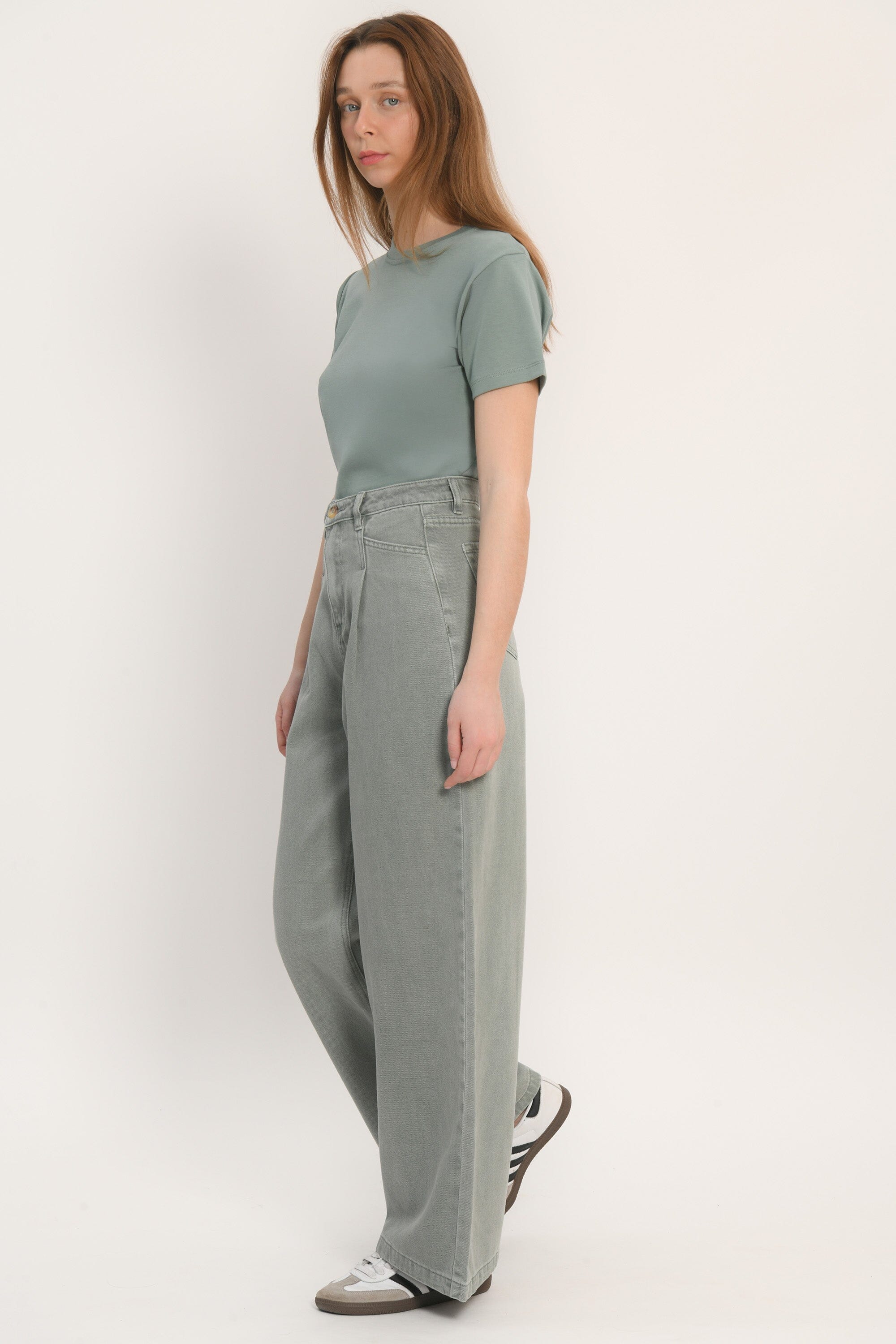 JEAN LARGE - ARLOW - SAUGE PANTALON SPORTWEAR KOOKAI Mode Kookai