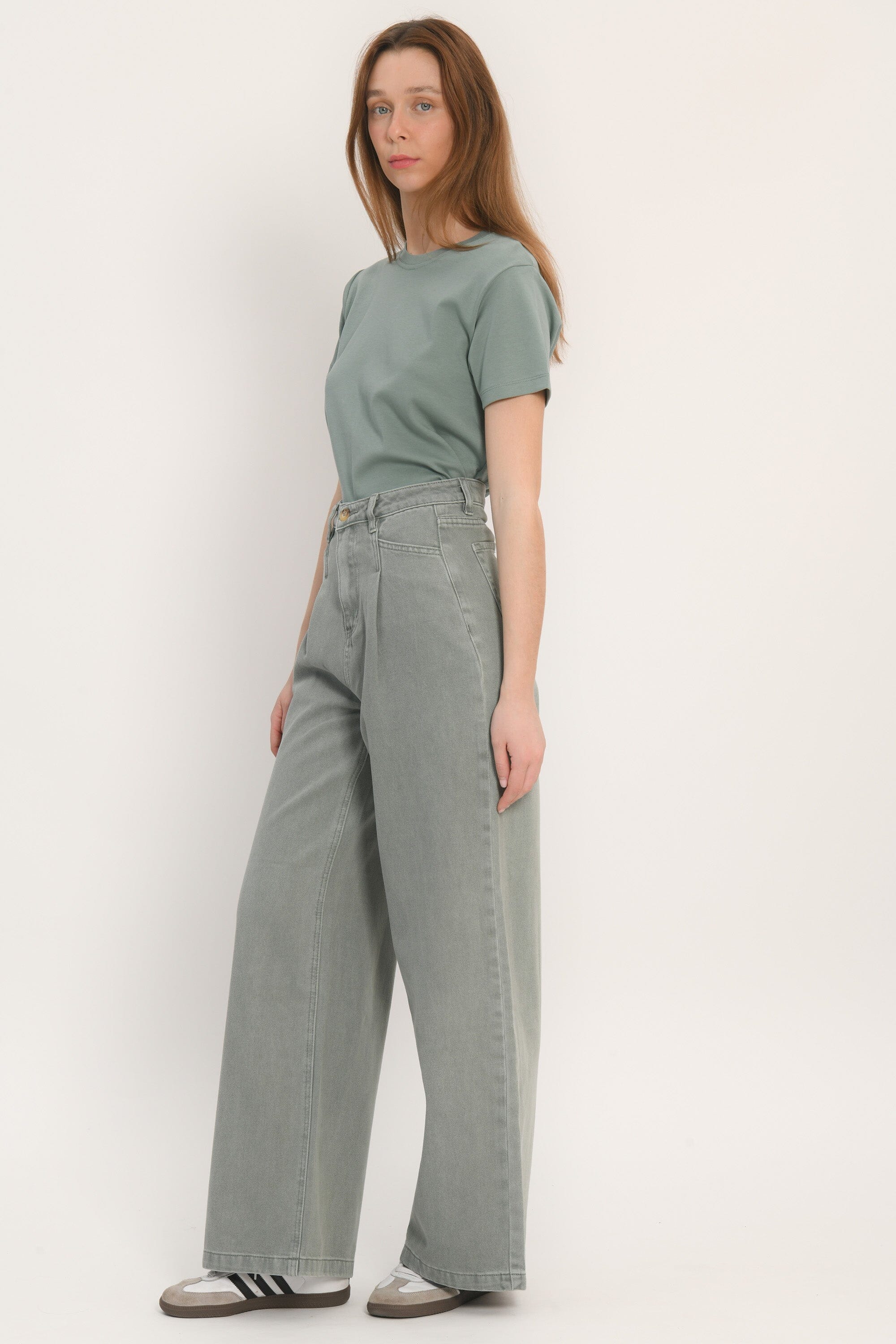JEAN LARGE - ARLOW - SAUGE PANTALON SPORTWEAR KOOKAI Mode Kookai