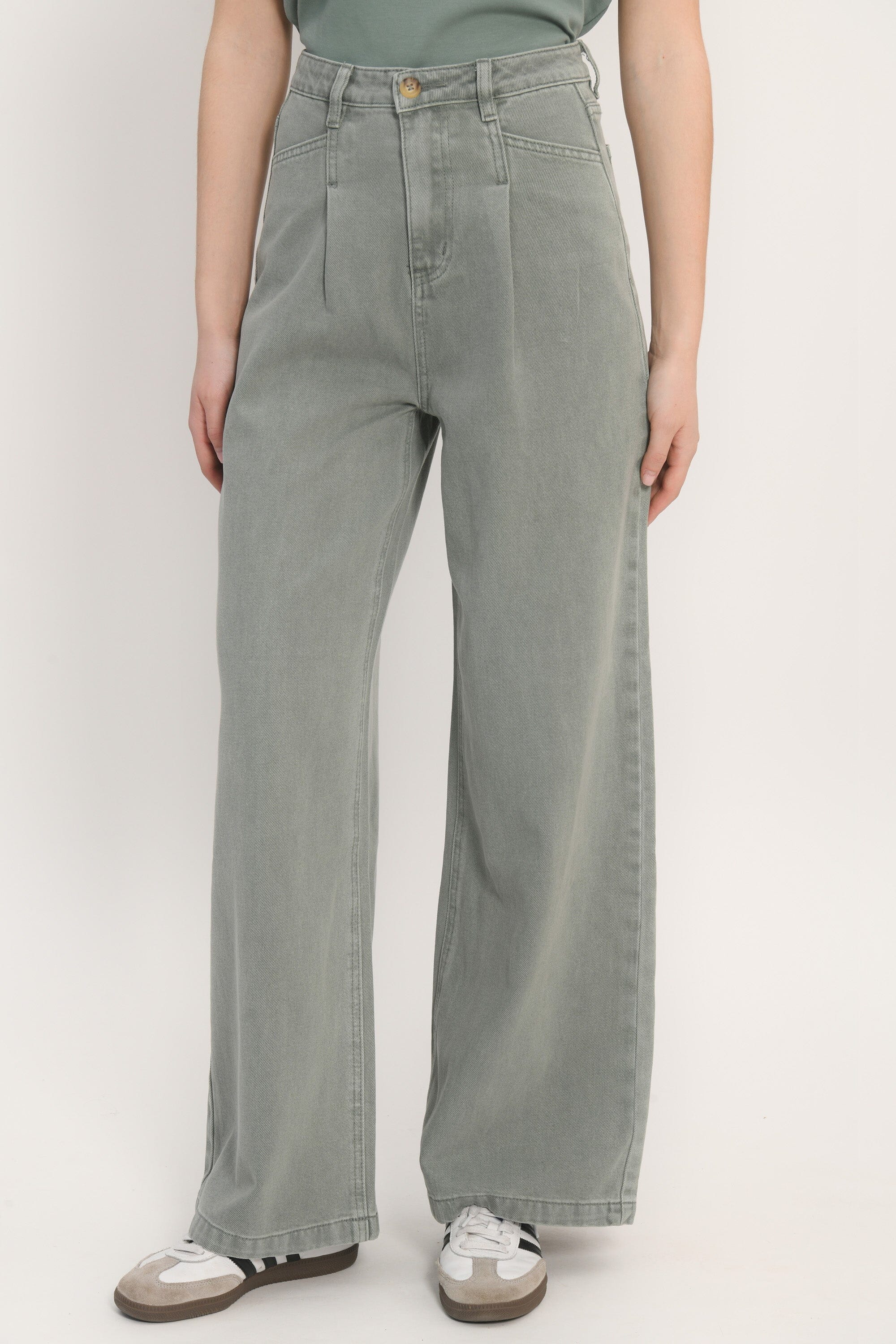 JEAN LARGE - ARLOW - SAUGE PANTALON SPORTWEAR KOOKAI Mode Kookai