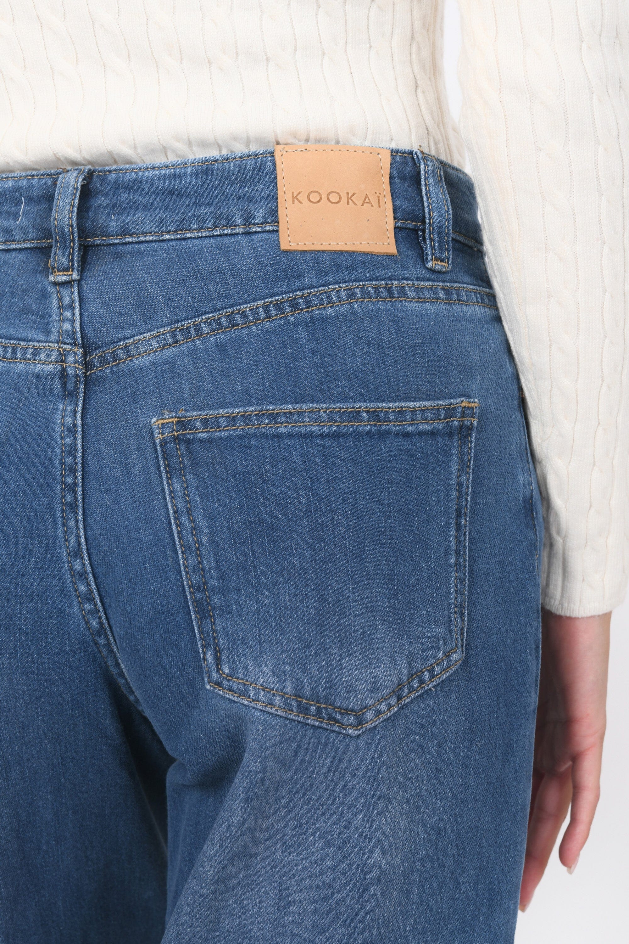 JEAN LARGE - BLANCHE - BLEACH PANTALON SPORTWEAR NEW KOOKAI Mode Kookai