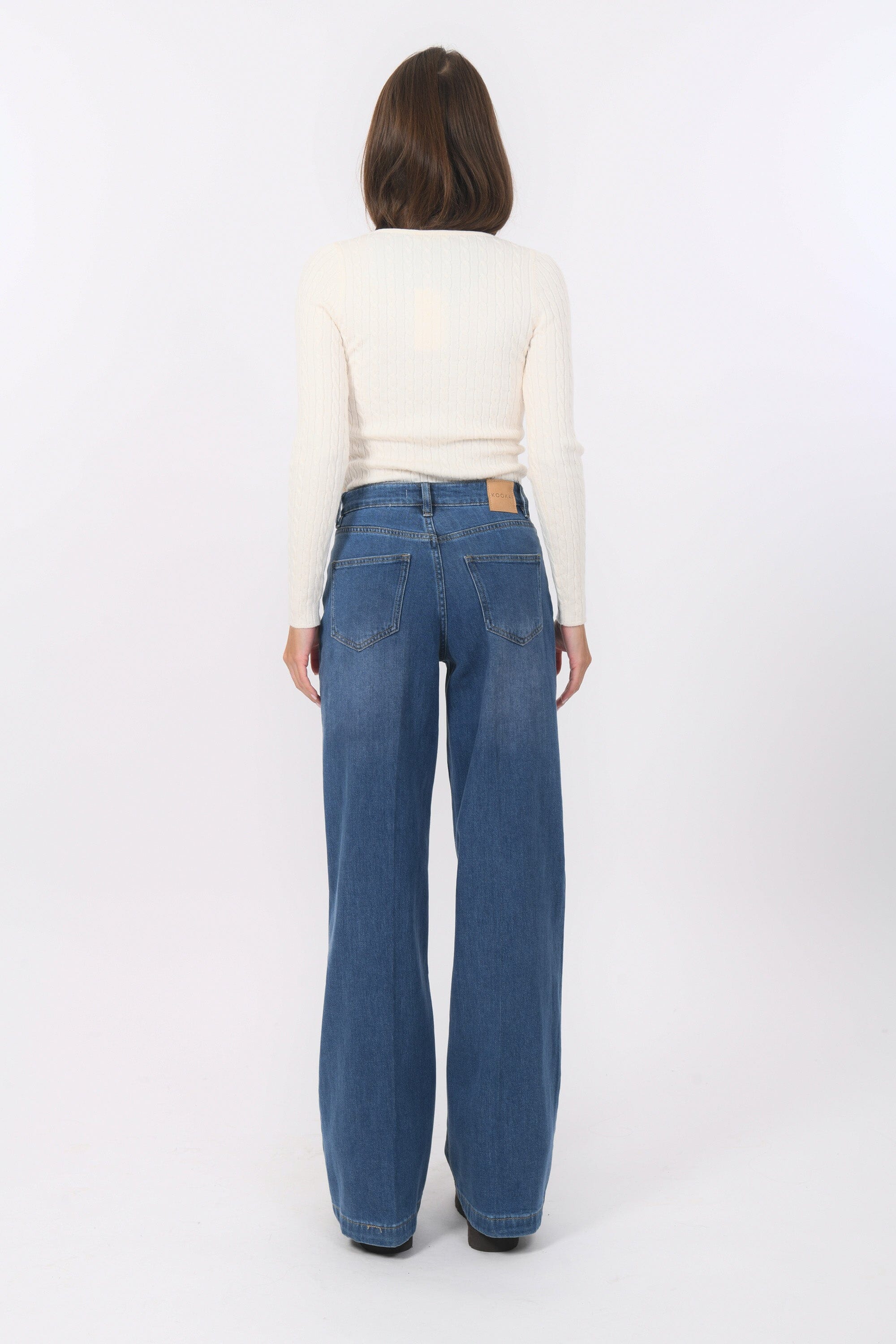 JEAN LARGE - BLANCHE - BLEACH PANTALON SPORTWEAR NEW KOOKAI Mode Kookai