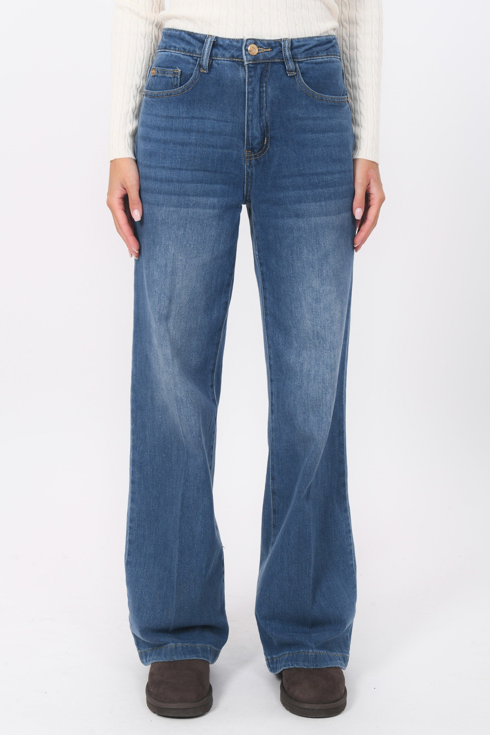 JEAN LARGE - BLANCHE - BLEACH PANTALON SPORTWEAR NEW KOOKAI Mode Kookai