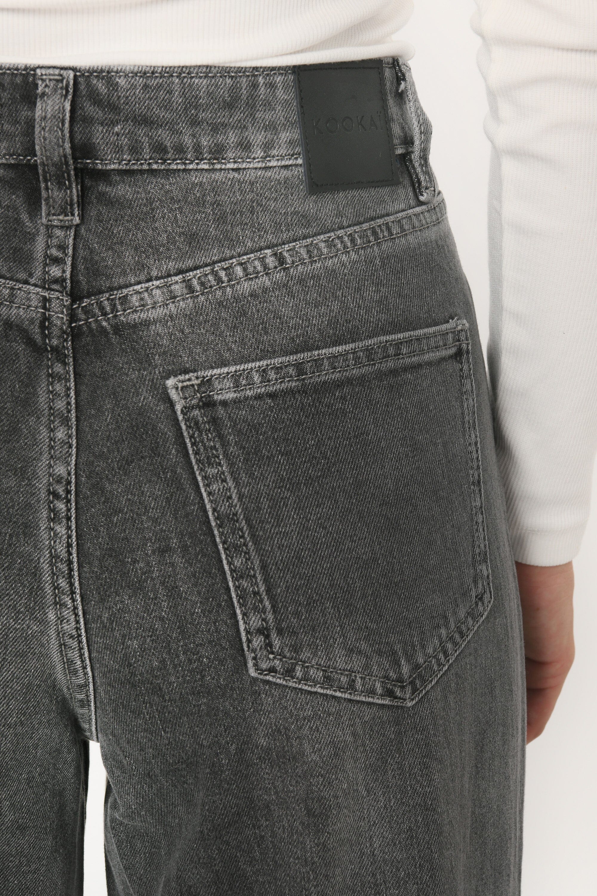 JEAN LARGE - BLANCHE - GRIS PANTALON SPORTWEAR NEW KOOKAI Mode Kookai