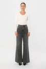 JEAN LARGE - BLANCHE - GRIS PANTALON SPORTWEAR NEW KOOKAI Mode Kookai