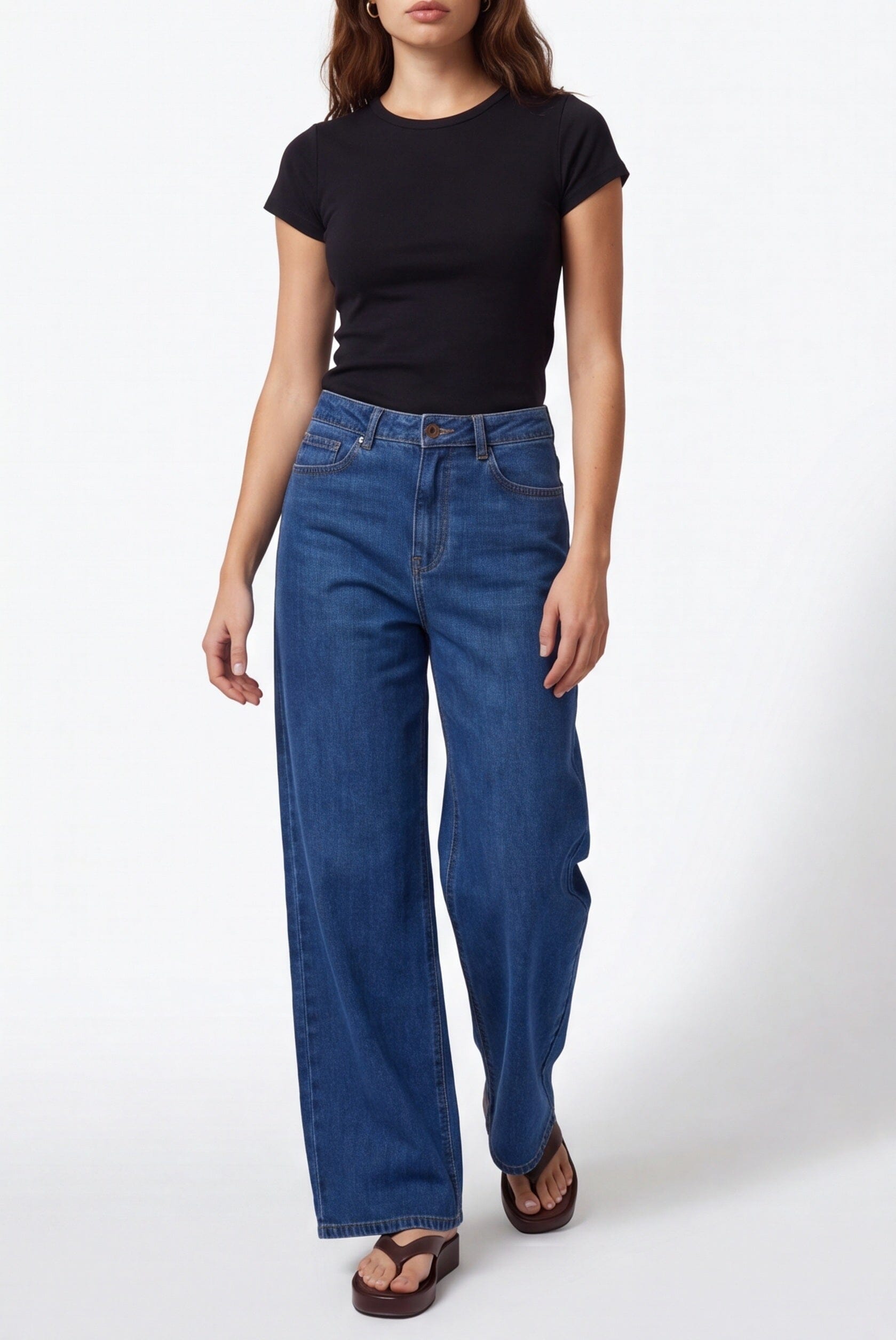 JEAN LARGE - BLANDINE - DOUBLE STONE PANTALON SPORTWEAR NEW KOOKAI Mode Kookai