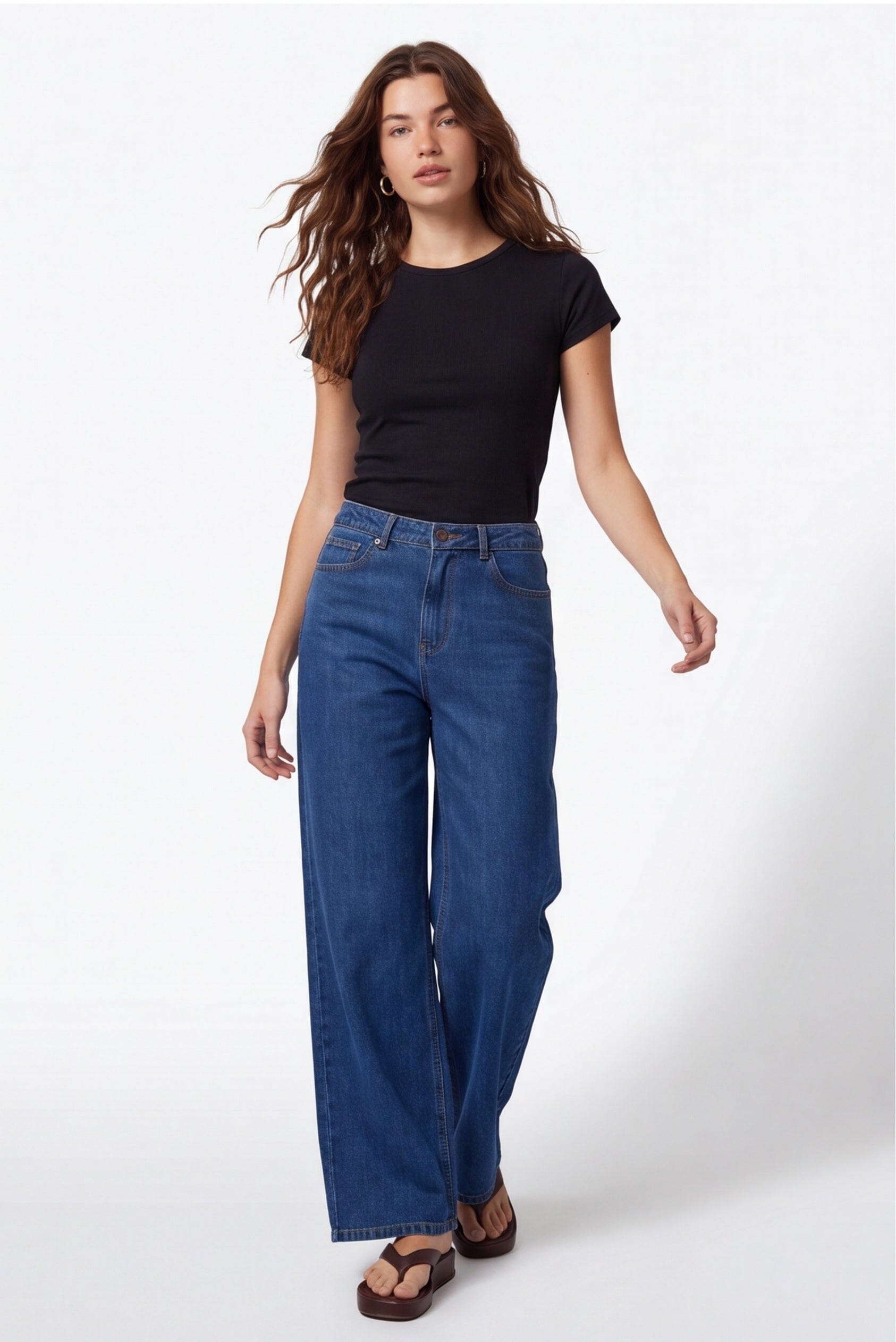 JEAN LARGE - BLANDINE - DOUBLE STONE PANTALON SPORTWEAR NEW KOOKAI Mode Kookai