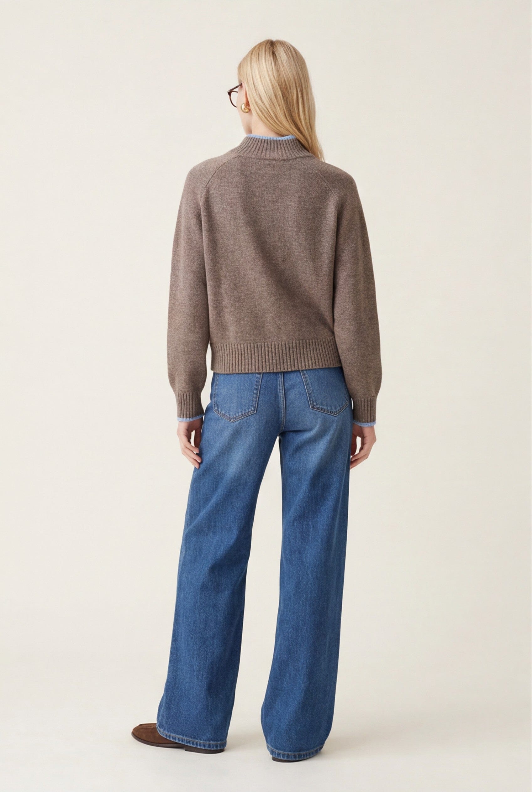 JEAN LARGE - DANYA - STONE PANTALON SPORTWEAR NEW KOOKAI Mode Kookai