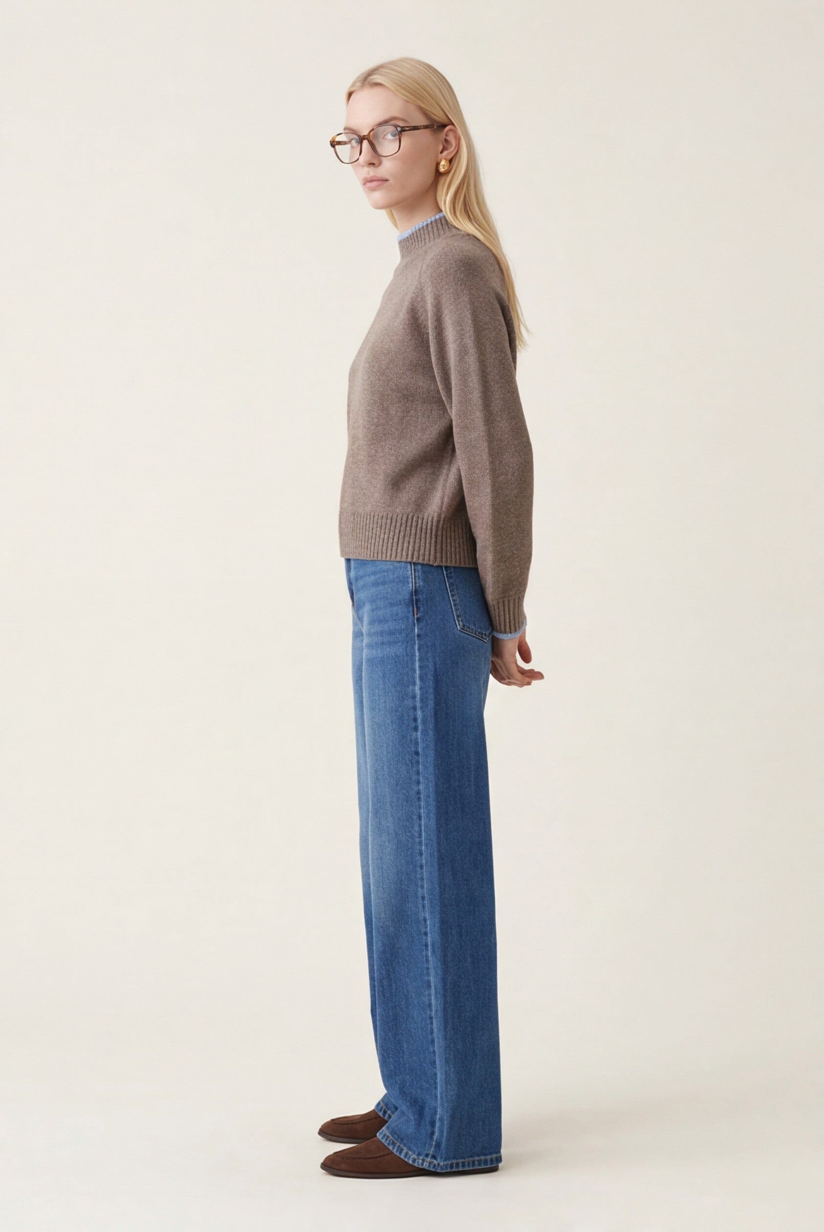 JEAN LARGE - DANYA - STONE PANTALON SPORTWEAR NEW KOOKAI Mode Kookai