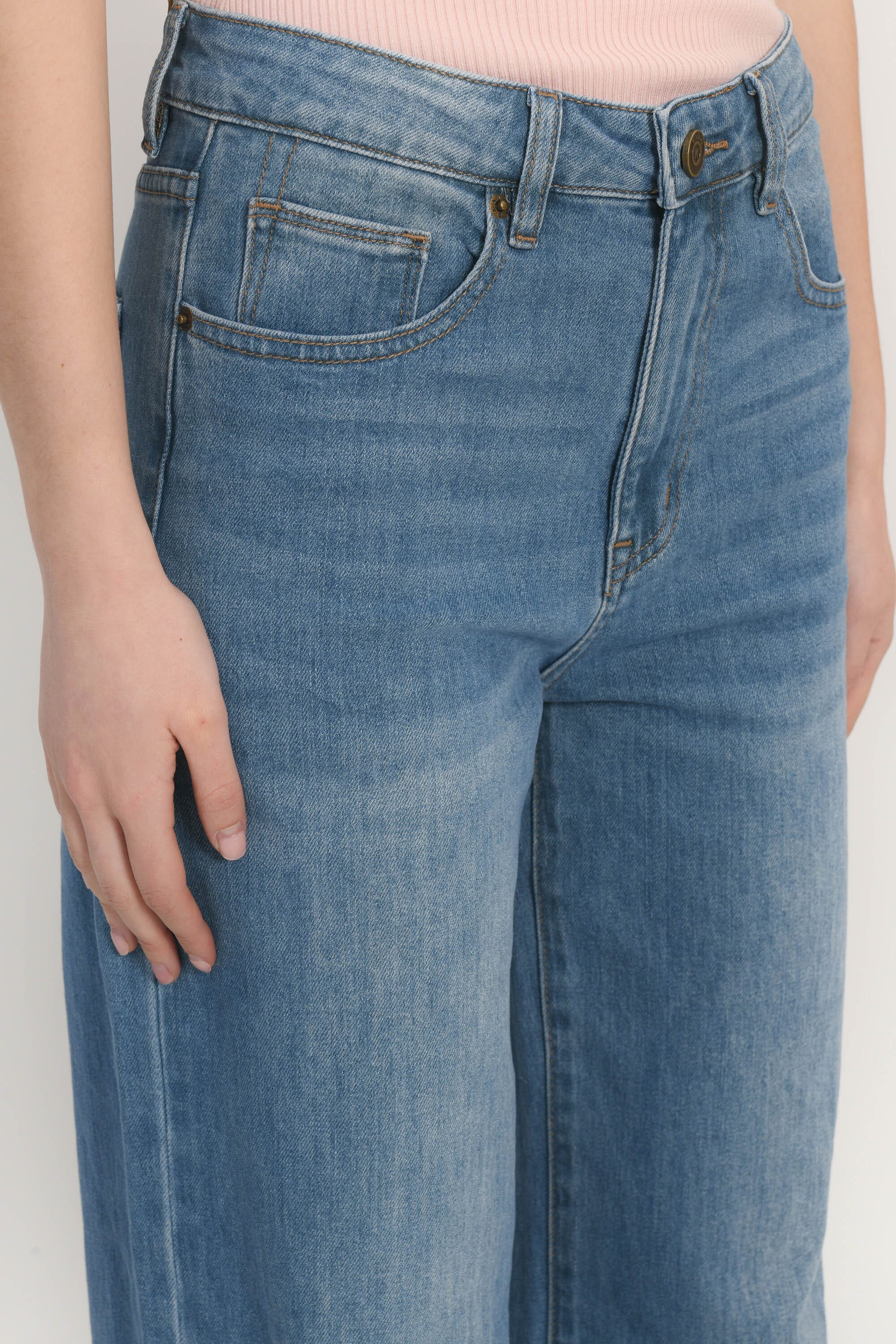 JEAN LARGE SOUPLE - ATLANTA - STONE WASH PANTALON SPORTWEAR NEW KOOKAI Mode Kookai
