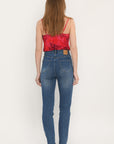 JEAN MUM - STONE WASH - ALBION PANTALON SPORTWEAR NEW KOOKAI Mode Kookai