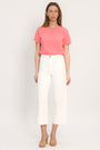 JEAN SPORTWEAR CROP - ANOUK - BLANC PANTALON SPORTWEAR NEW KOOKAI Mode Kookai