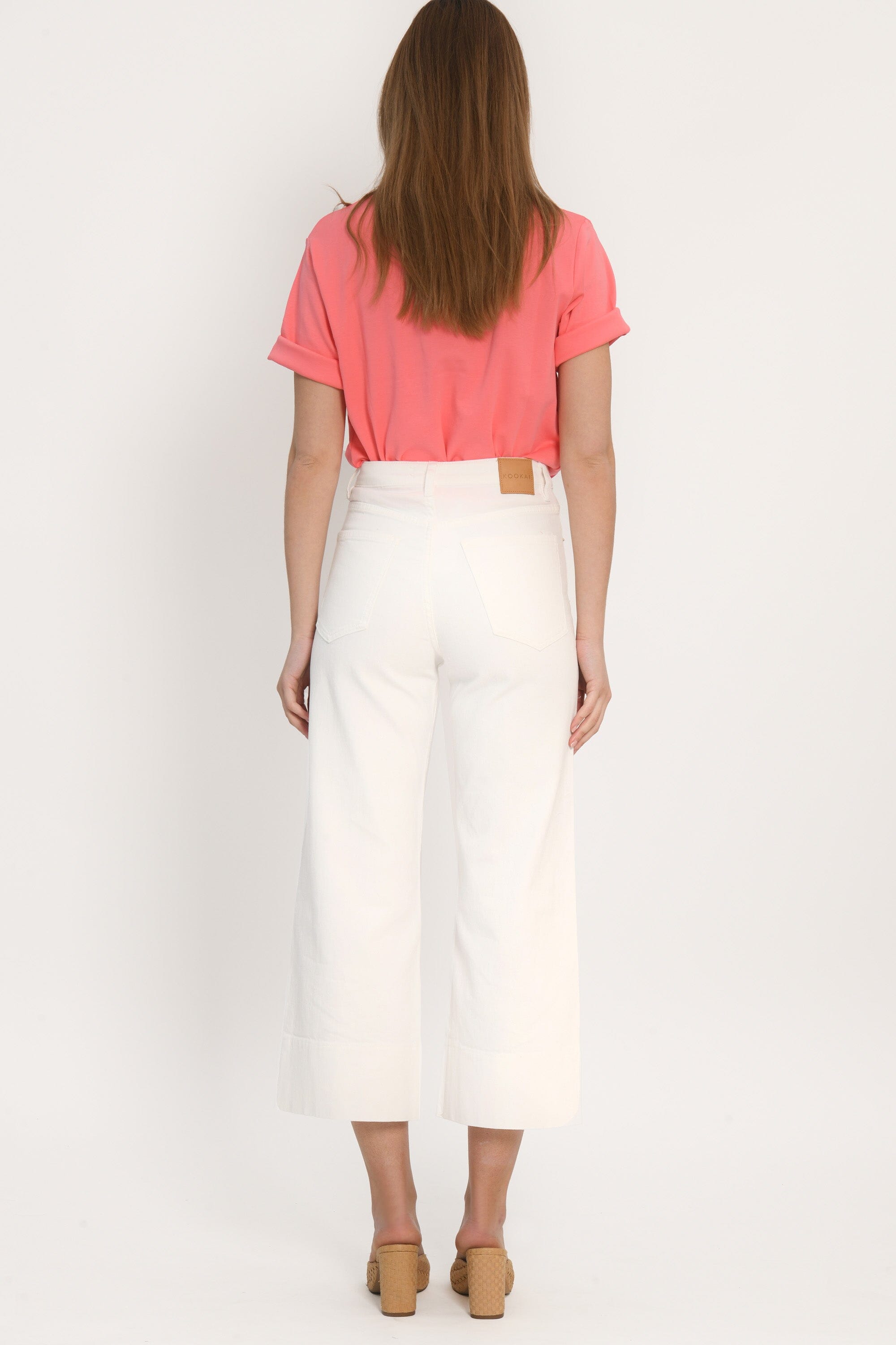 JEAN SPORTWEAR CROP - ANOUK - BLANC PANTALON SPORTWEAR NEW KOOKAI Mode Kookai