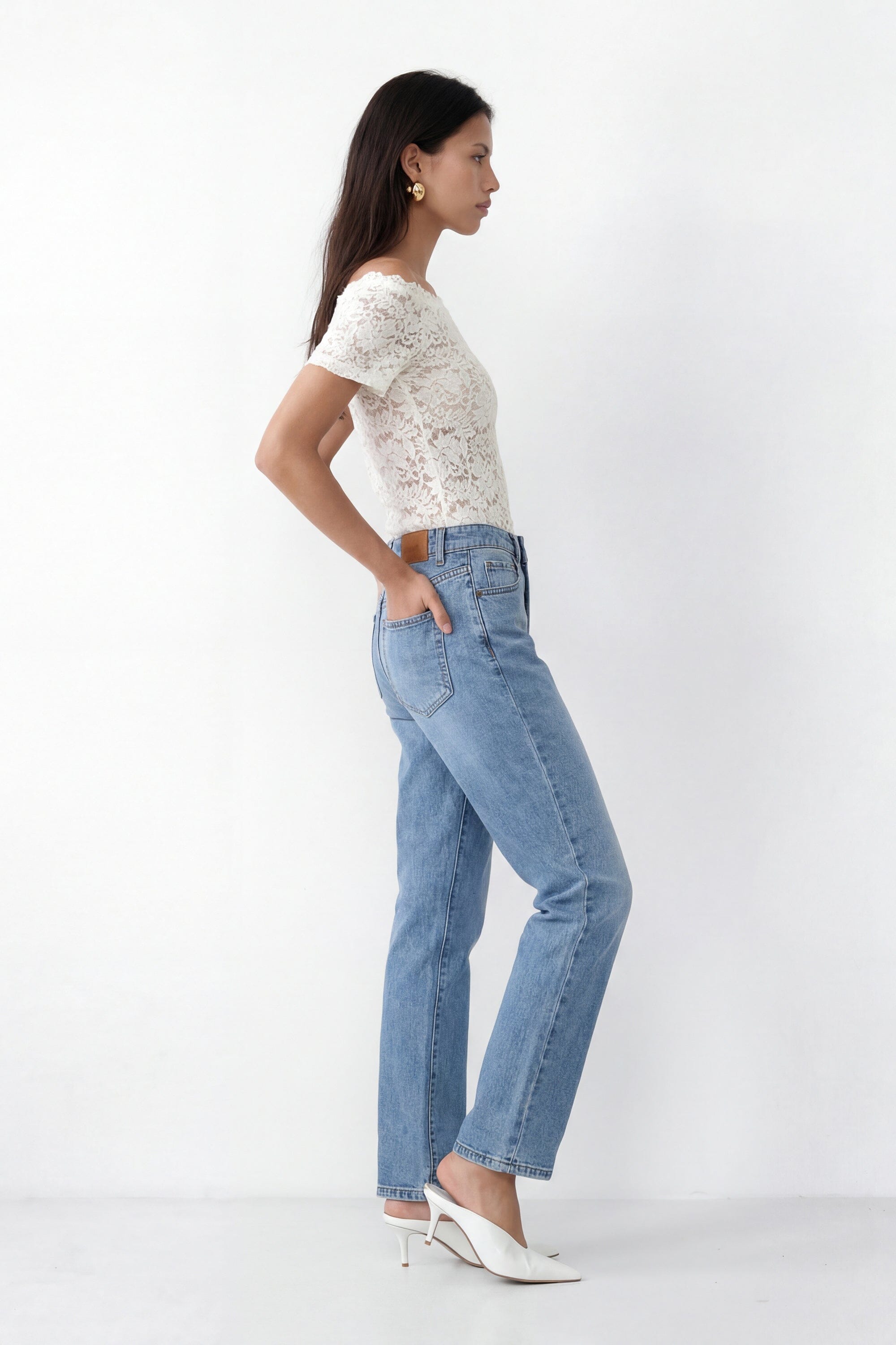 JEANS - COSTA - BLEACH PANTALON SPORTWEAR NEW KOOKAI Mode Kookai