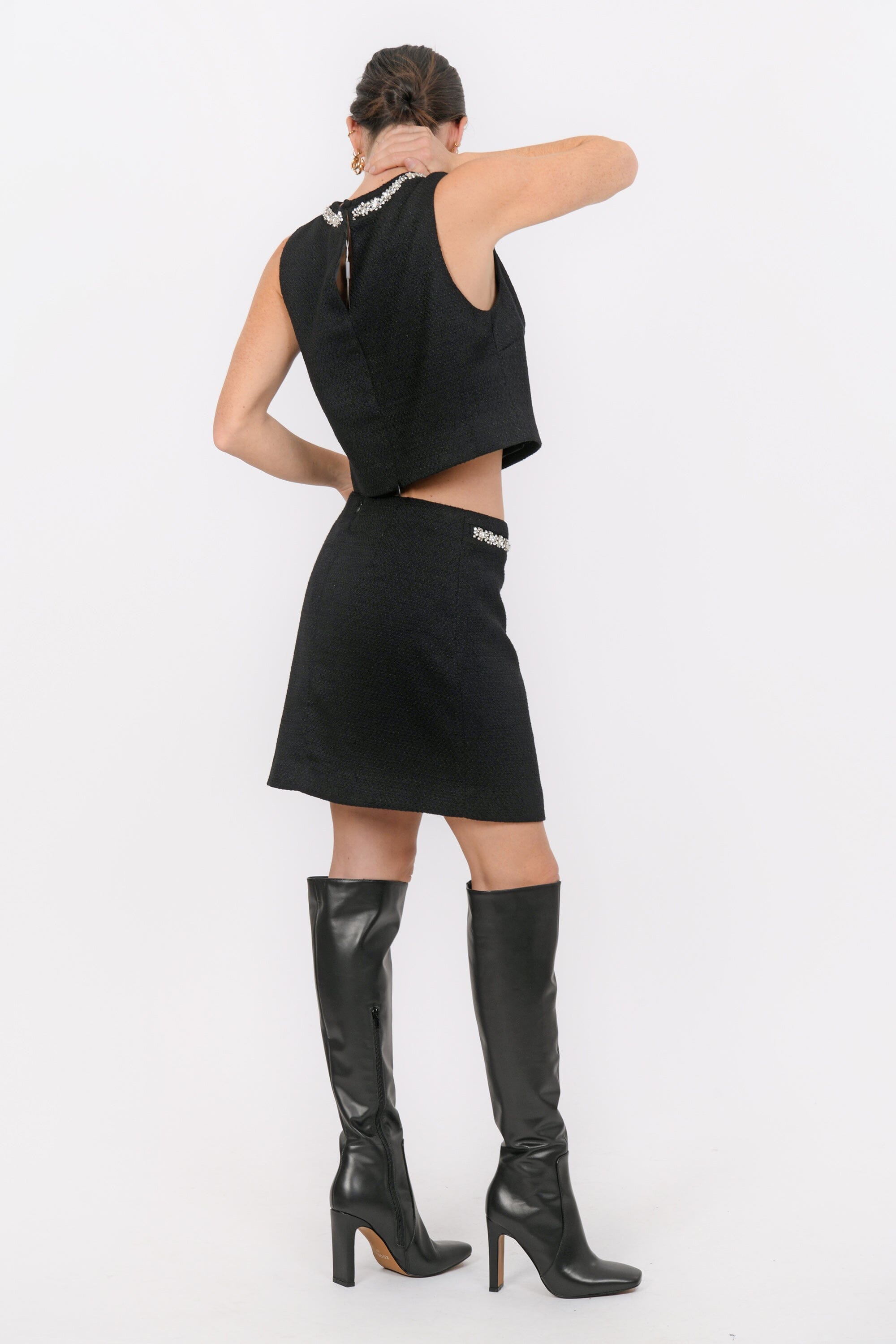 JUPE COURTE - BEGUIN - NOIR JUPE NEW KOOKAI Mode Kookai