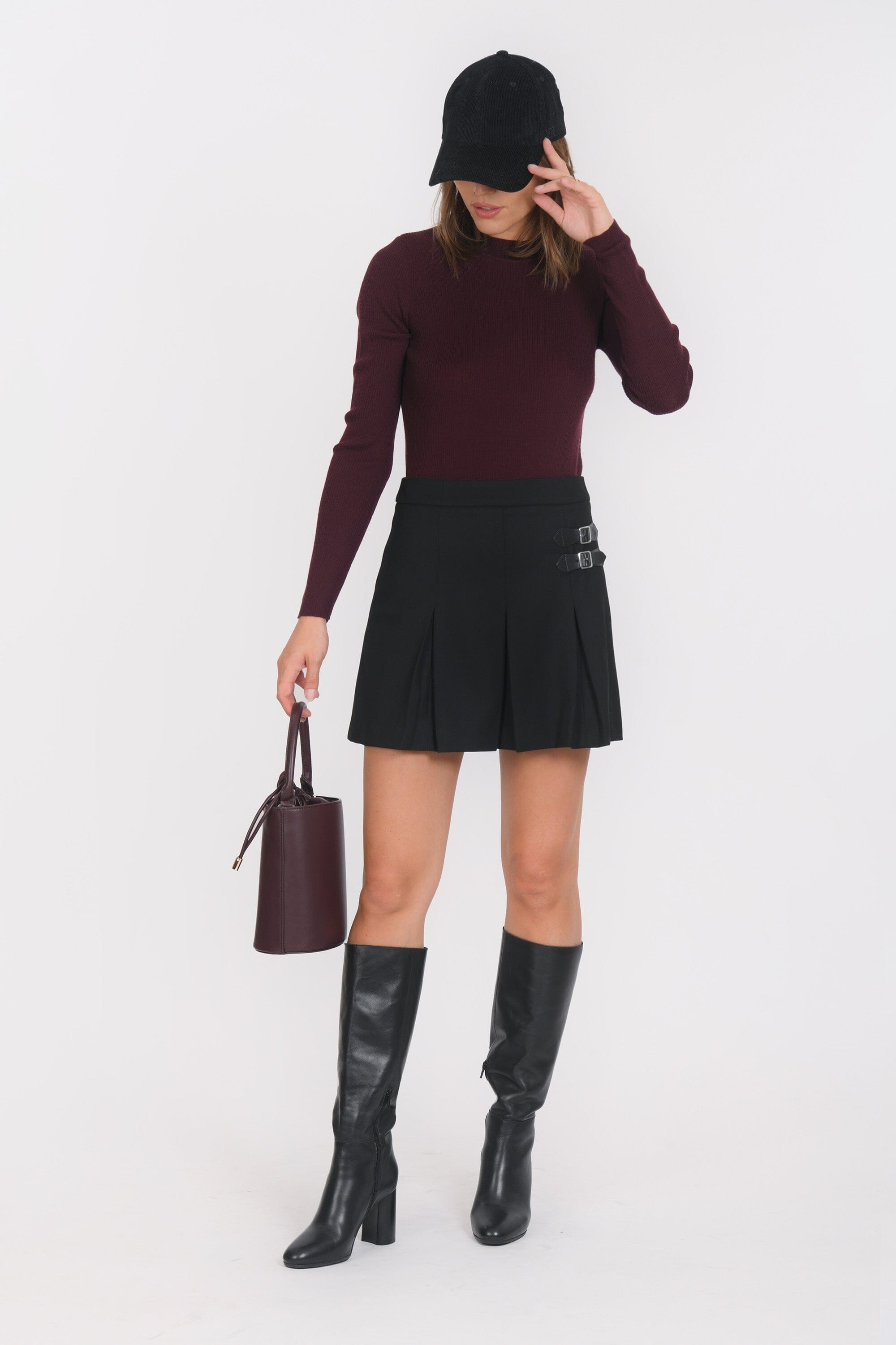 JUPE COURTE - BELLA - NOIR JUPE NEW KOOKAI Mode Kookai