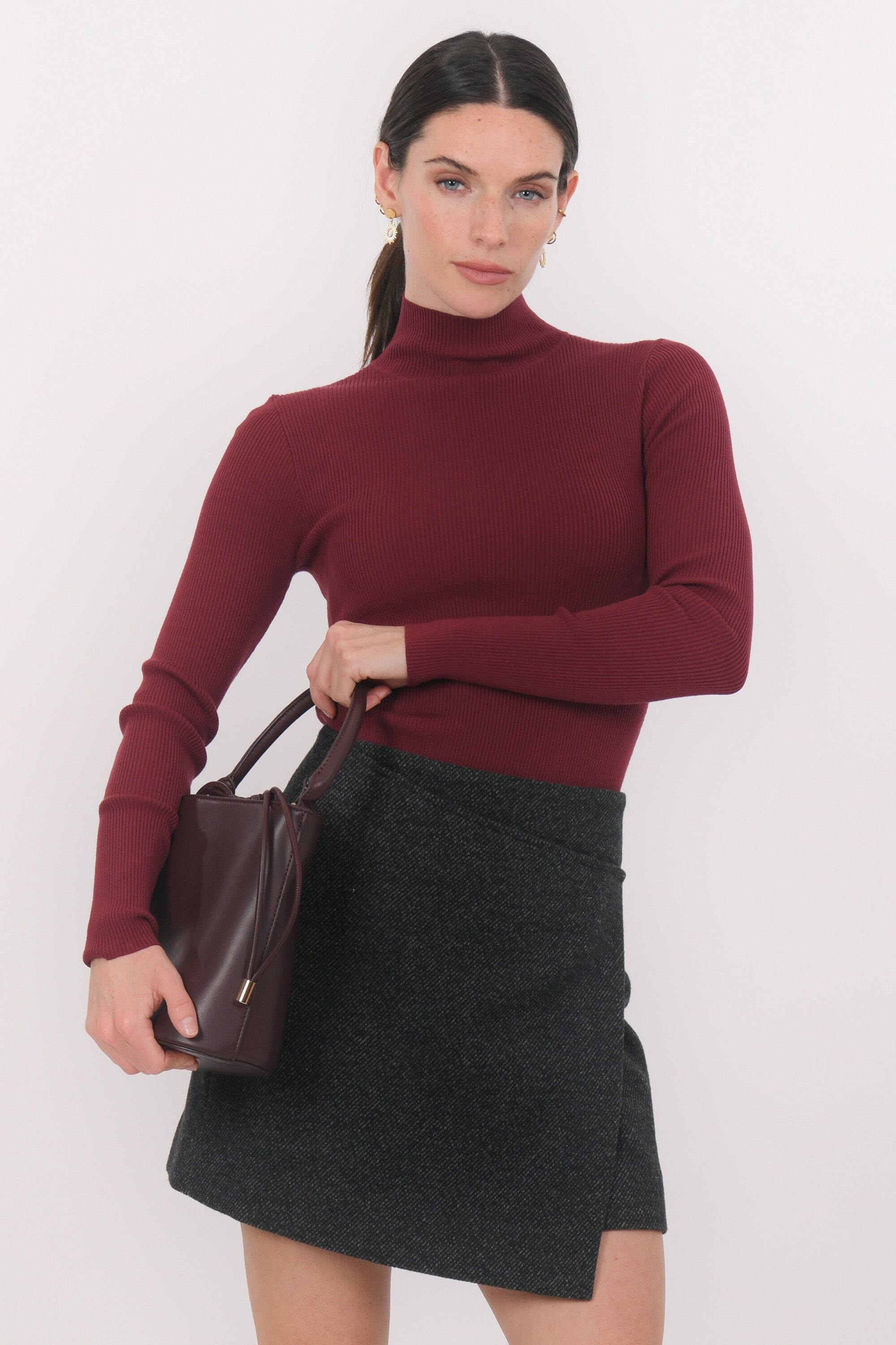 JUPE COURTE - BLONDIE - ANTHRACITE JUPE NEW KOOKAI Mode Kookai