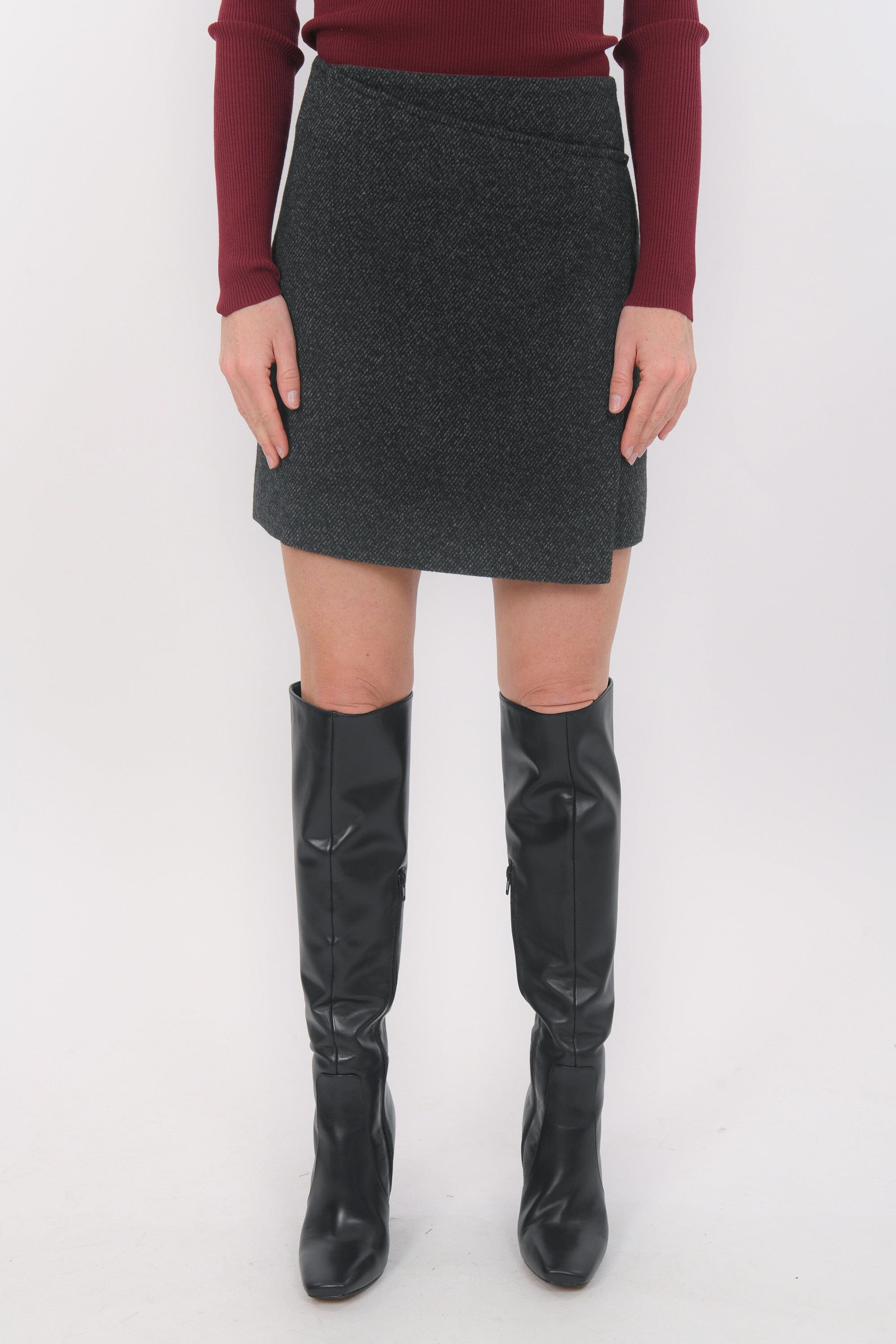 JUPE COURTE - BLONDIE - ANTHRACITE JUPE NEW KOOKAI Mode Kookai