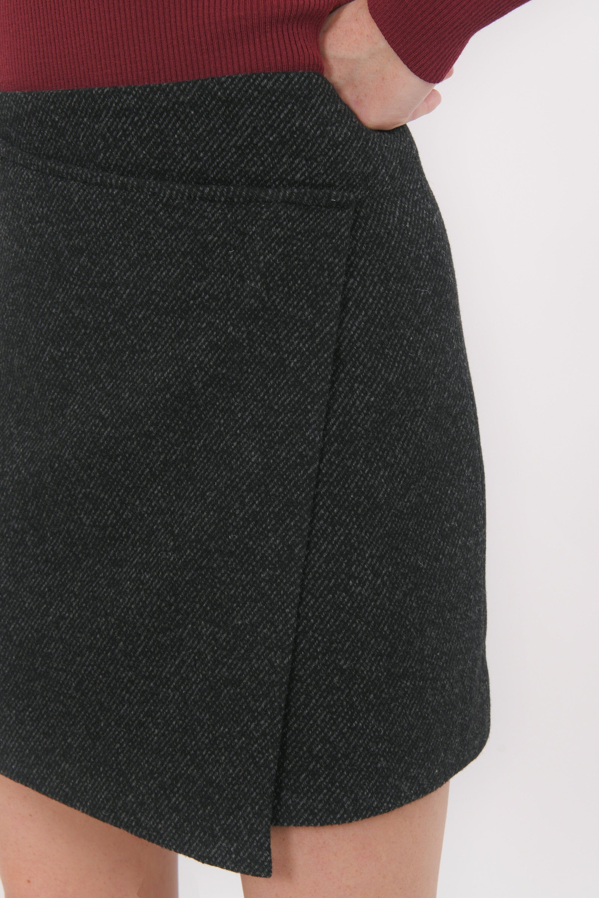 JUPE COURTE - BLONDIE - ANTHRACITE JUPE NEW KOOKAI Mode Kookai