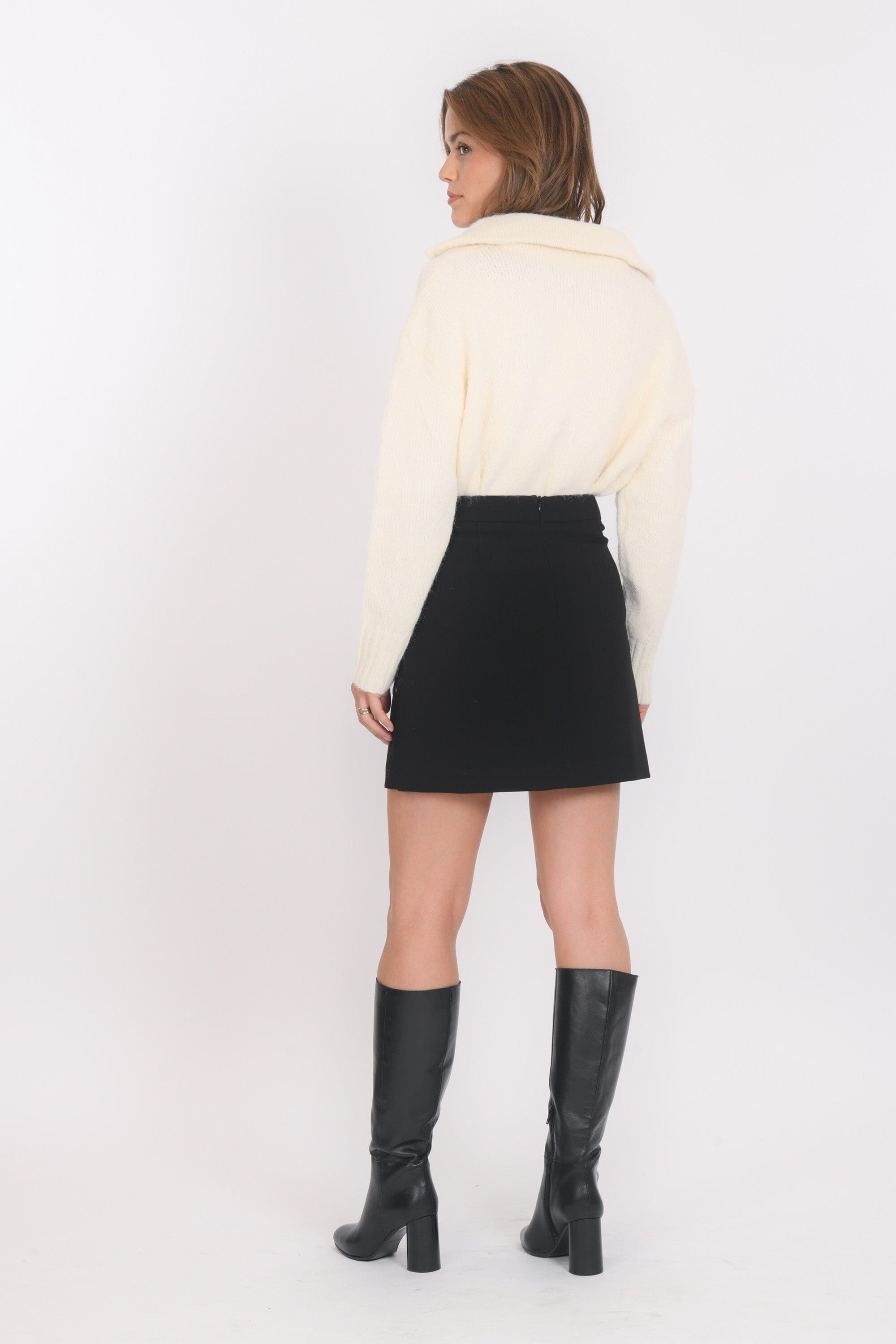 JUPE COURTE - BROOKLYN - NOIR JUPE NEW KOOKAI Mode Kookai