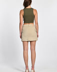 JUPE COURTE CARGO DANA BEIGE JUPE SPORTWEAR KOOKAI Mode Kookai