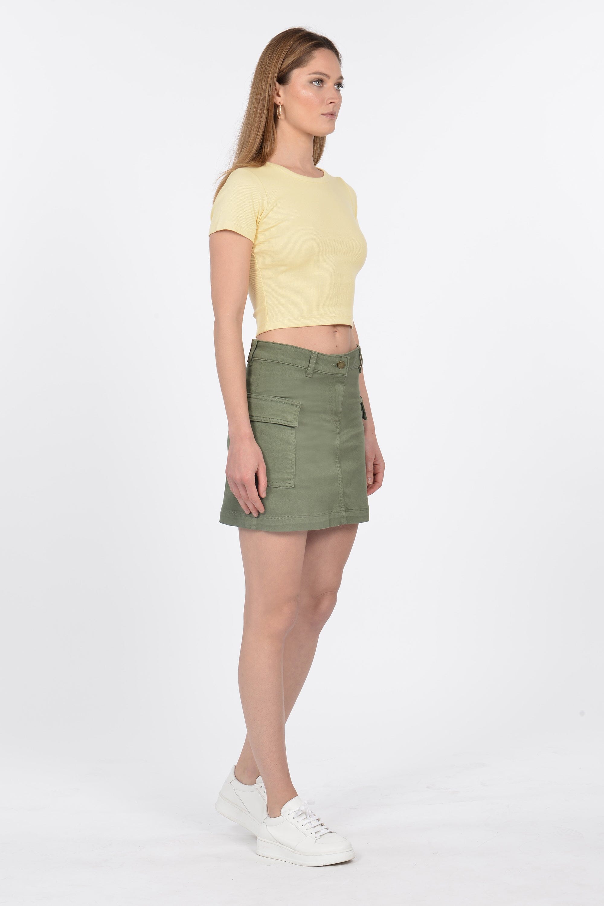JUPE COURTE CARGO DANA KAKI JUPE SPORTWEAR KOOKAI Mode Kookai