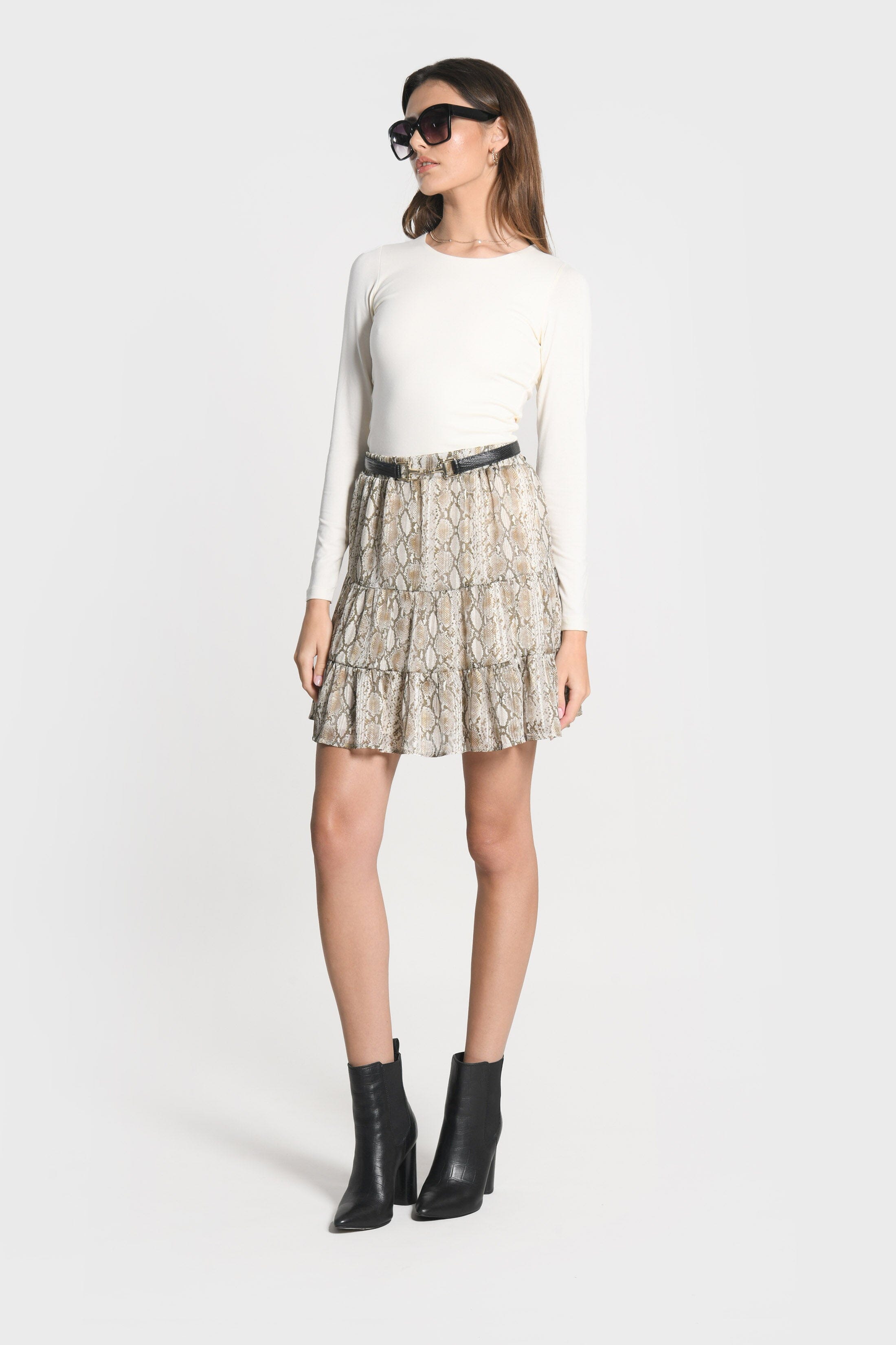 JUPE COURTE HENNA BEIGE JUPE KOOKAI Mode Kookai
